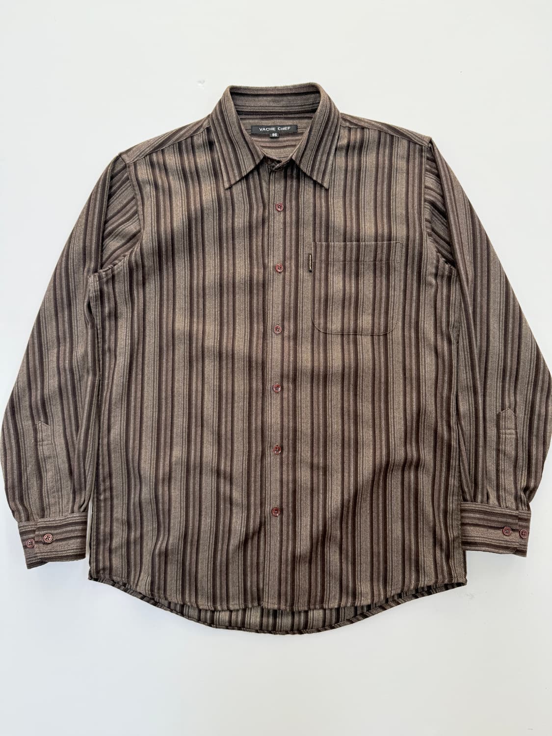 브라운 빈티지 체크셔츠 상품이미지1