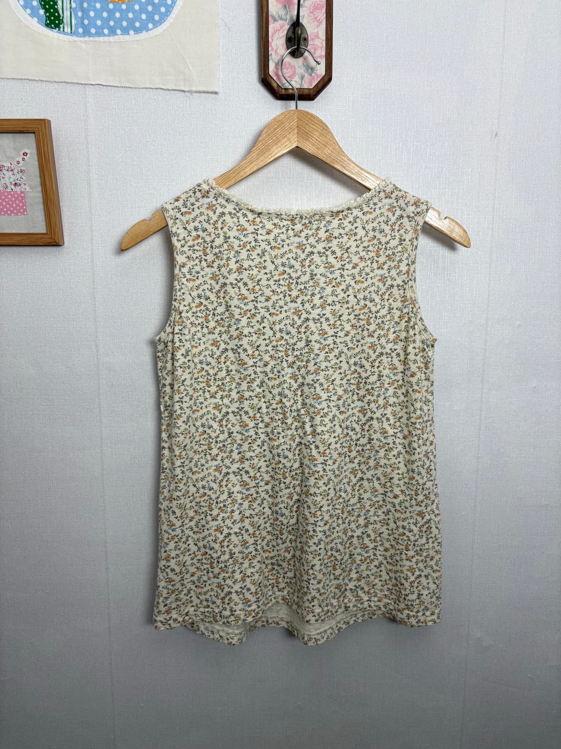 옐로우 플라워 슬리브리스 상품이미지4