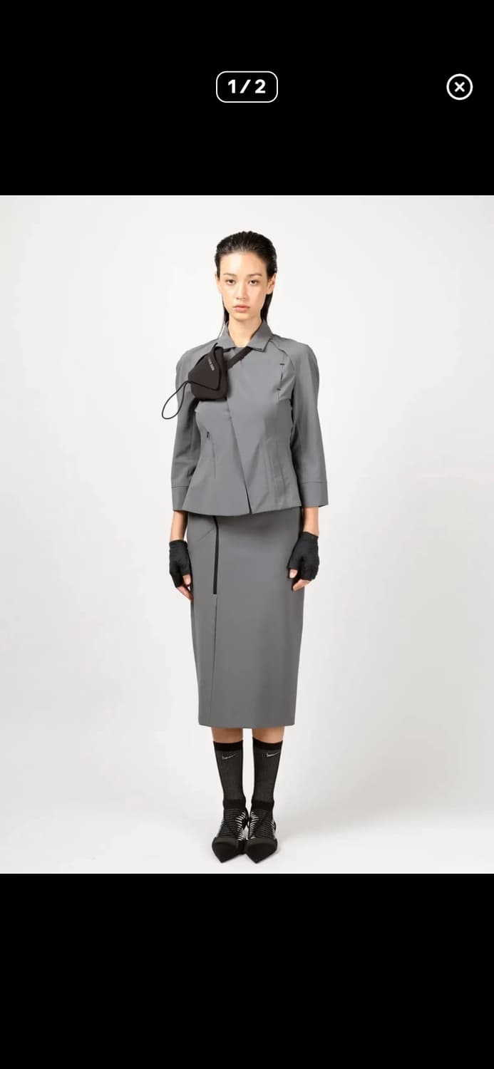혜인서 펜슬 스커트 그레이 상품이미지3