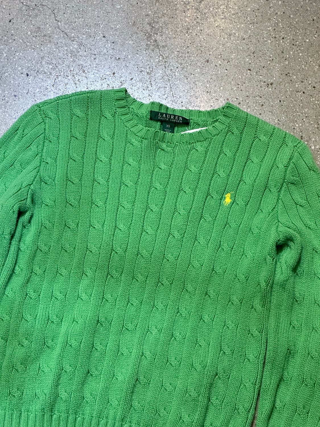 POLO 폴로 그린 케이블니트💯 상품이미지4