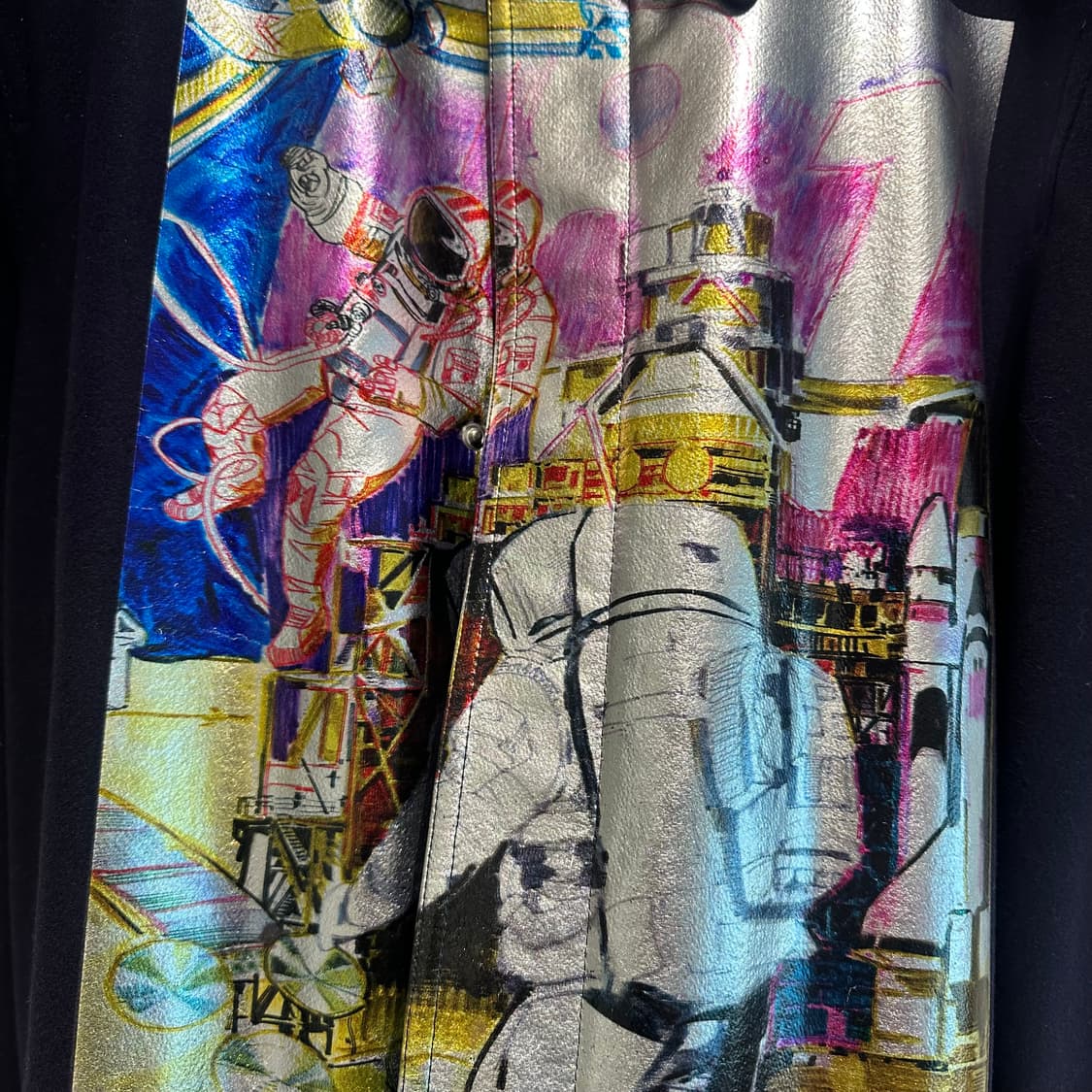 발렌티노 피에르파올로피치올리기 스페이스 프린트 코트 상품이미지3