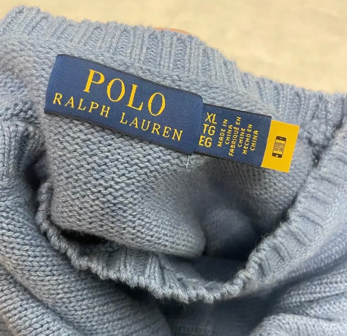 폴로 랄프로렌 니트 XL 블루 상품이미지6