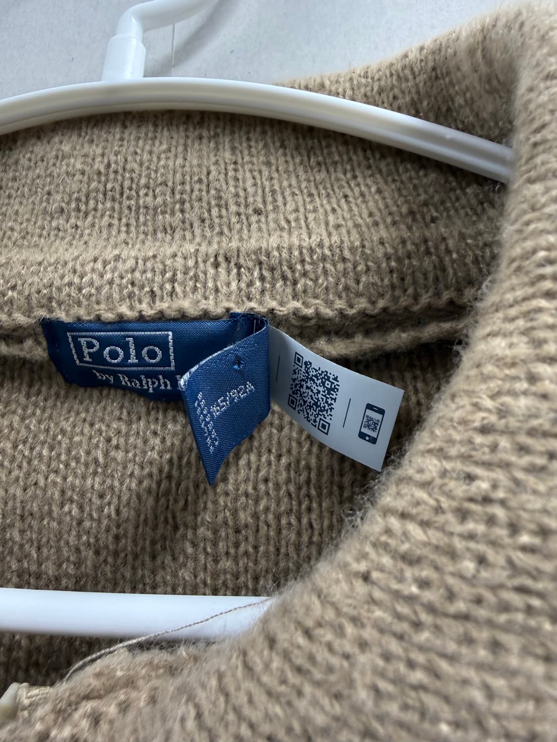 여성 M / 폴로랄프로렌 케이블 니트 가디건 투웨이 집업 브라운 상품이미지5