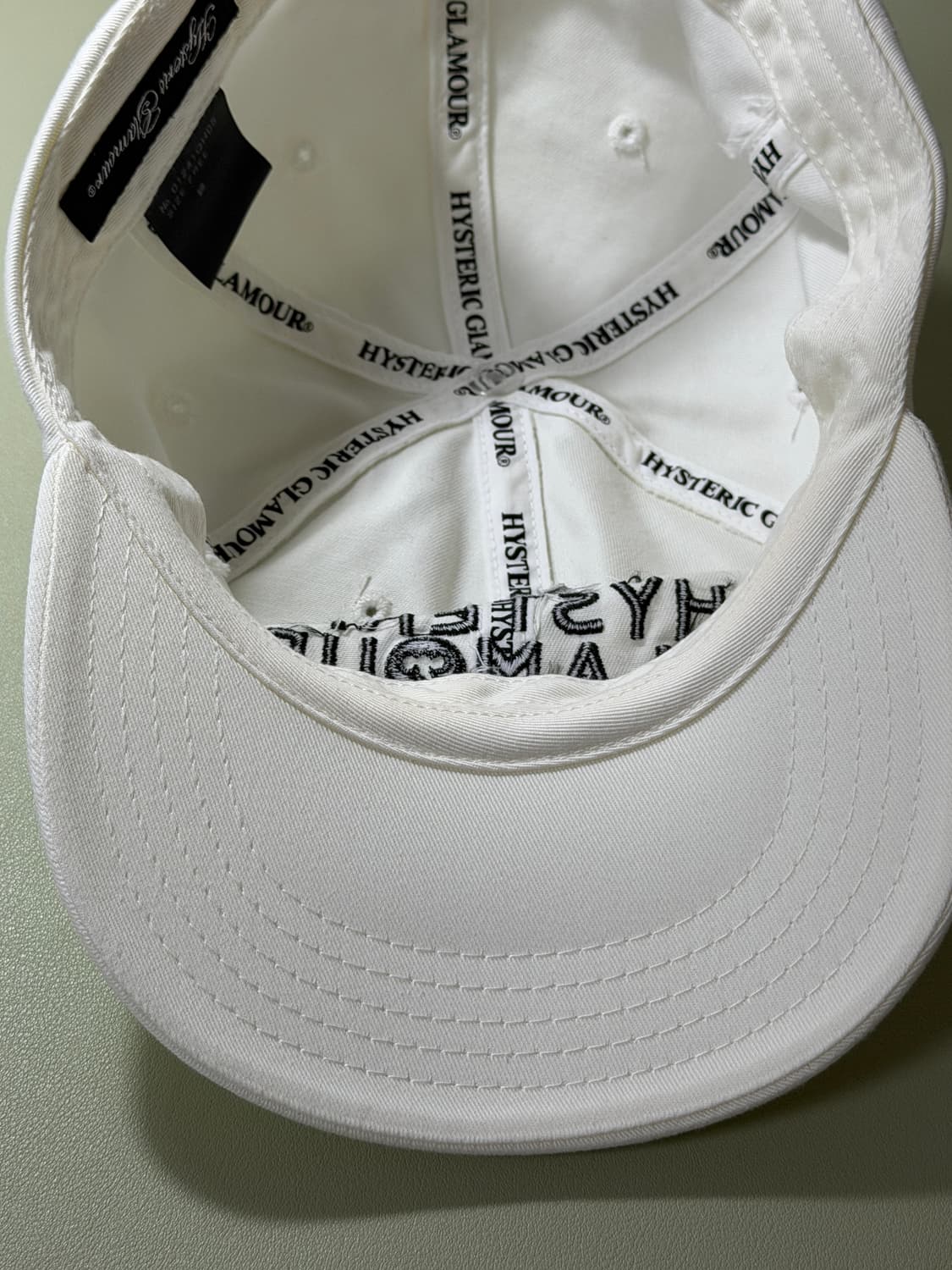 hysteric glamour 히스테릭글래머 캡 모자 화이트 상품이미지7