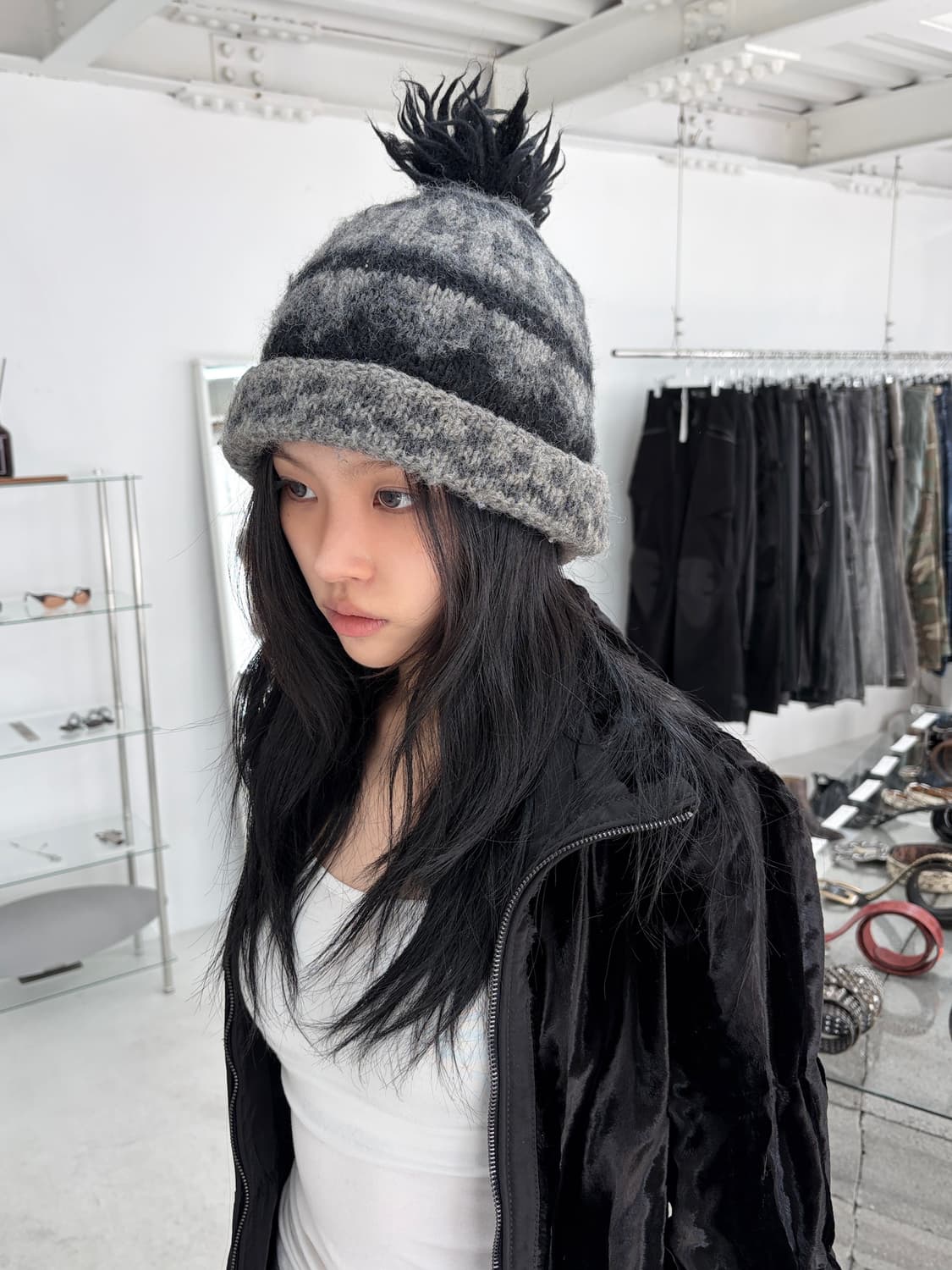 주카 테슬 방울 비니 상품이미지1