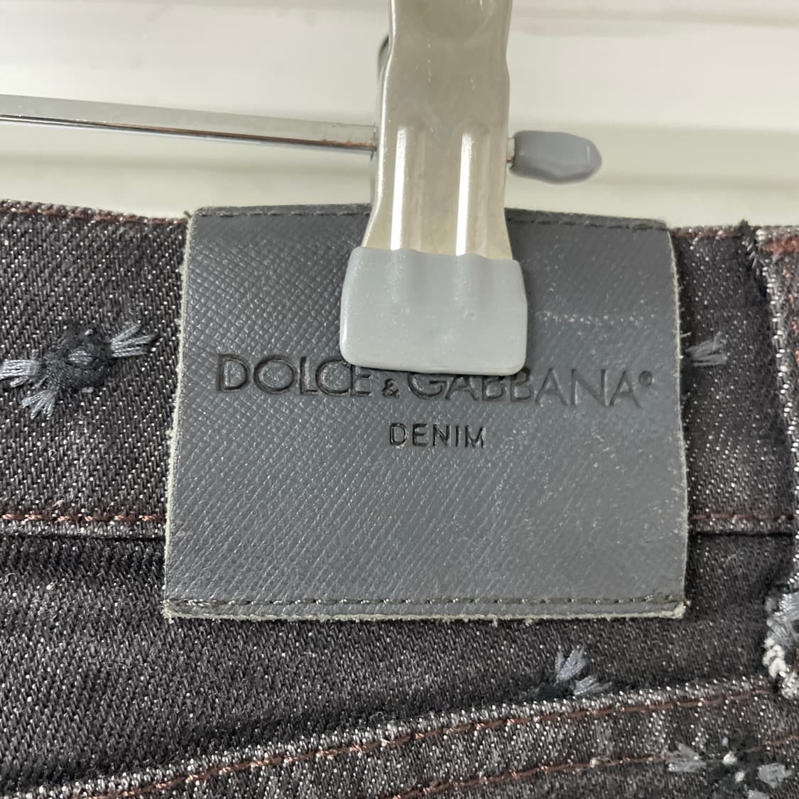 돌체앤가바나 흑청 디테일 데님 팬츠 46 상품이미지4