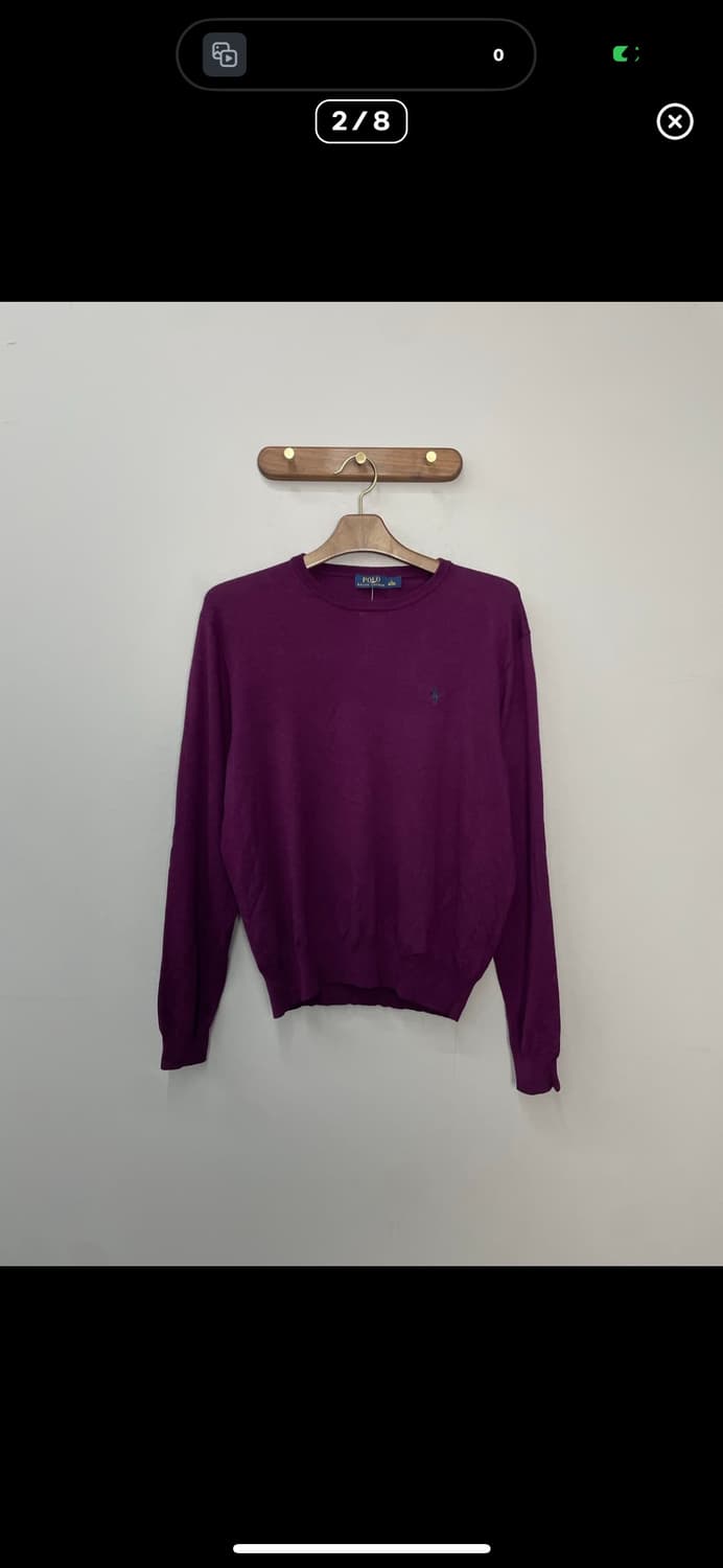 폴로랄프로렌 라운드넥 퍼플니트  A3512 상품이미지2