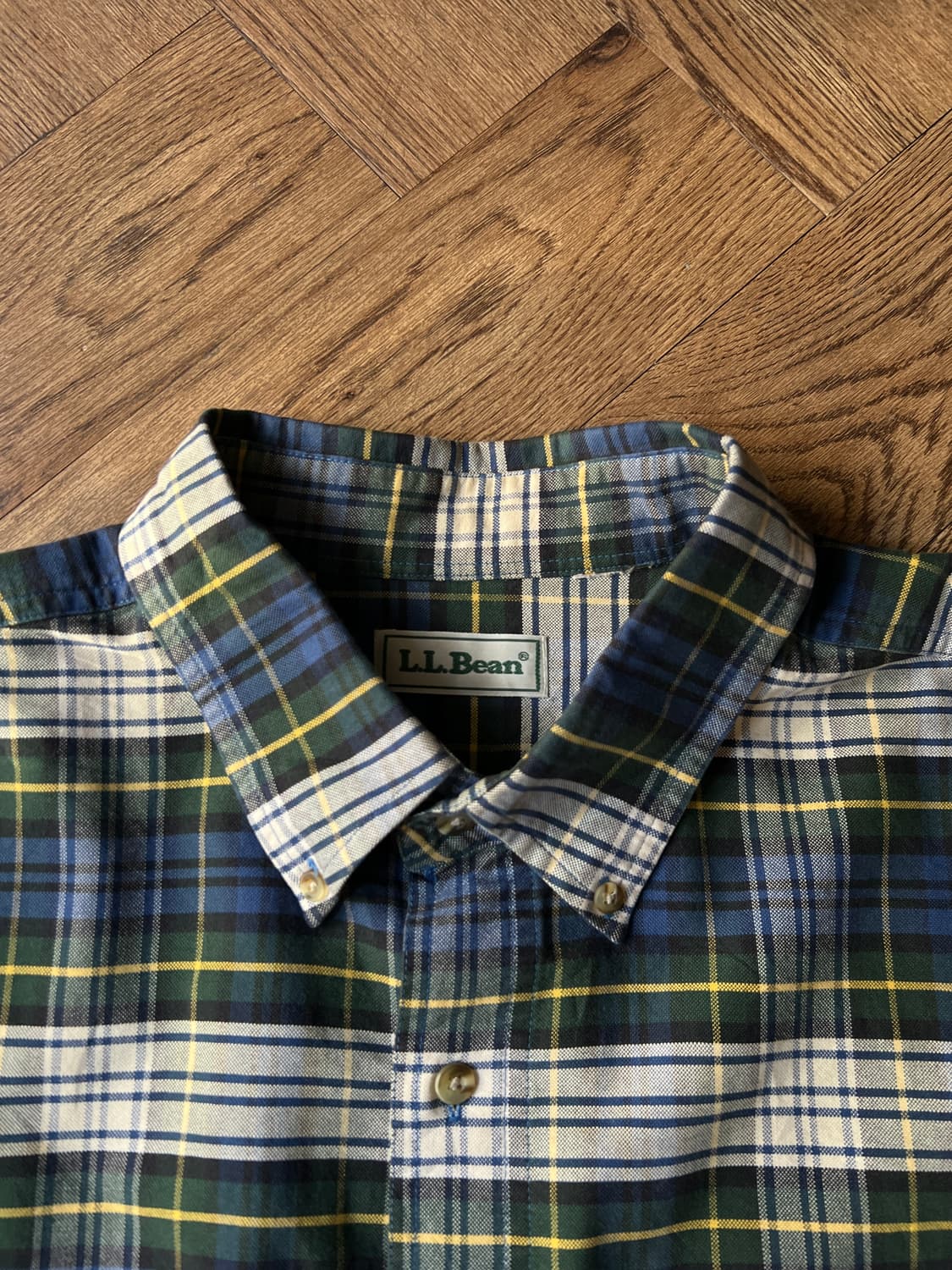 [3XL]90's L.L.Bean USA 엘엘빈 오버핏 타탄체크 셔츠 상품이미지2