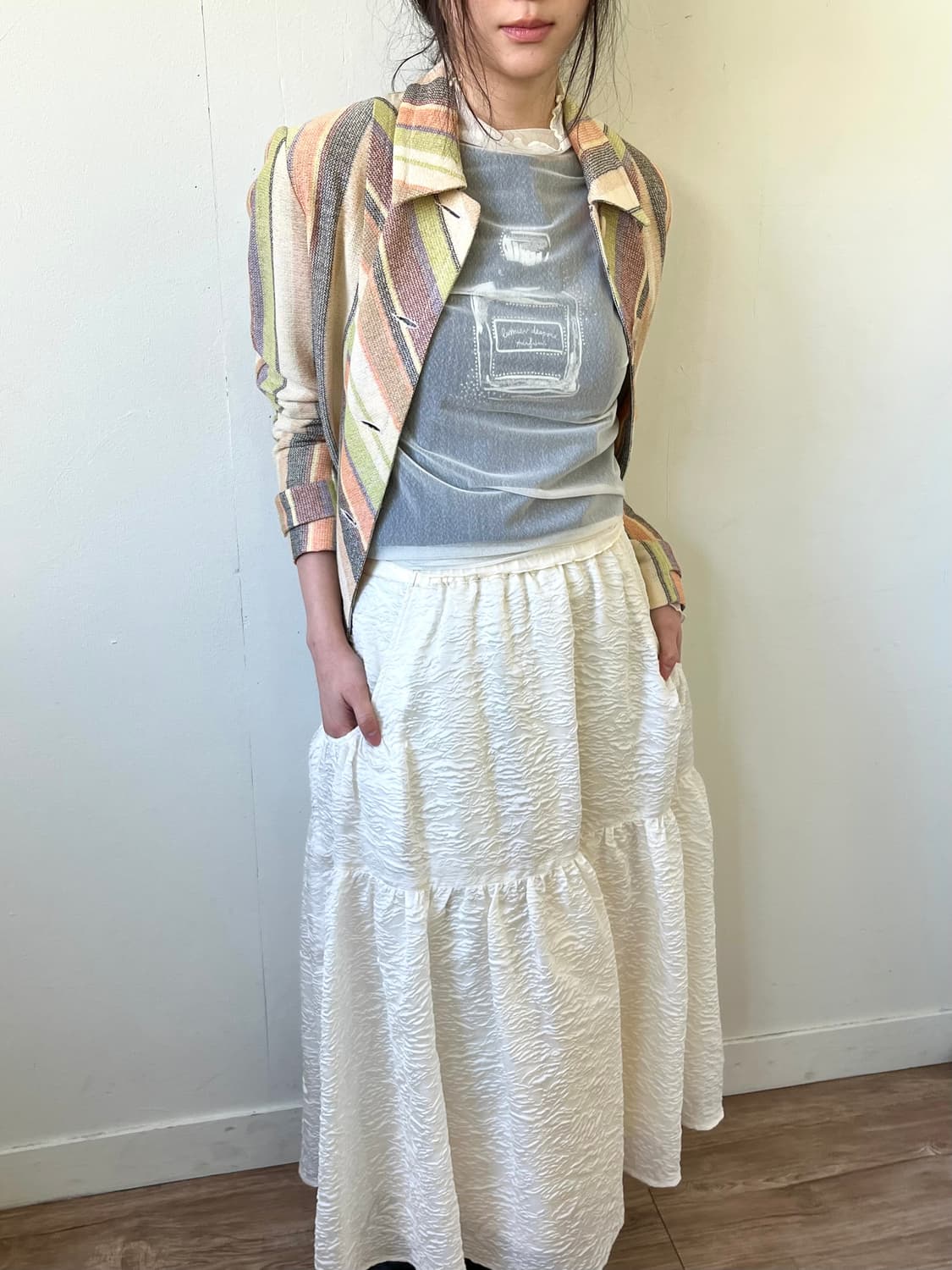 Mila Owen 아이보리 벌룬 스커트 상품이미지8