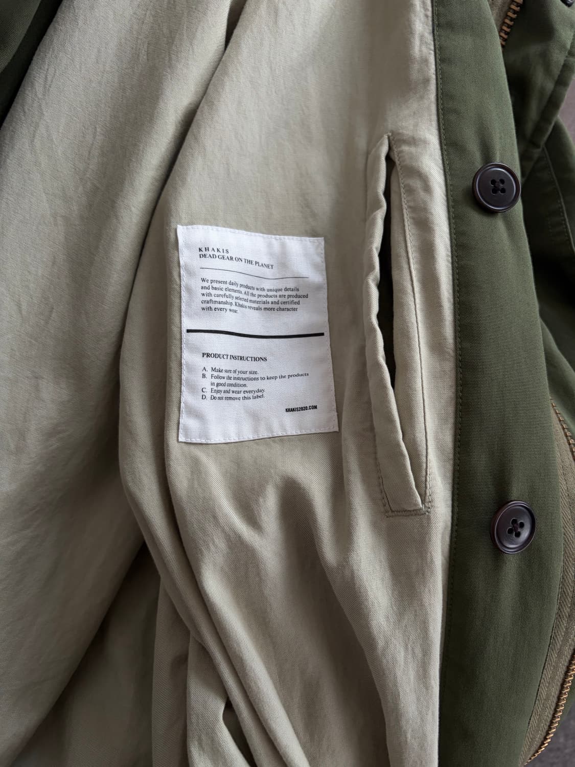 (L) 24fw 카키스 m65 피쉬테일 파카 상품이미지4