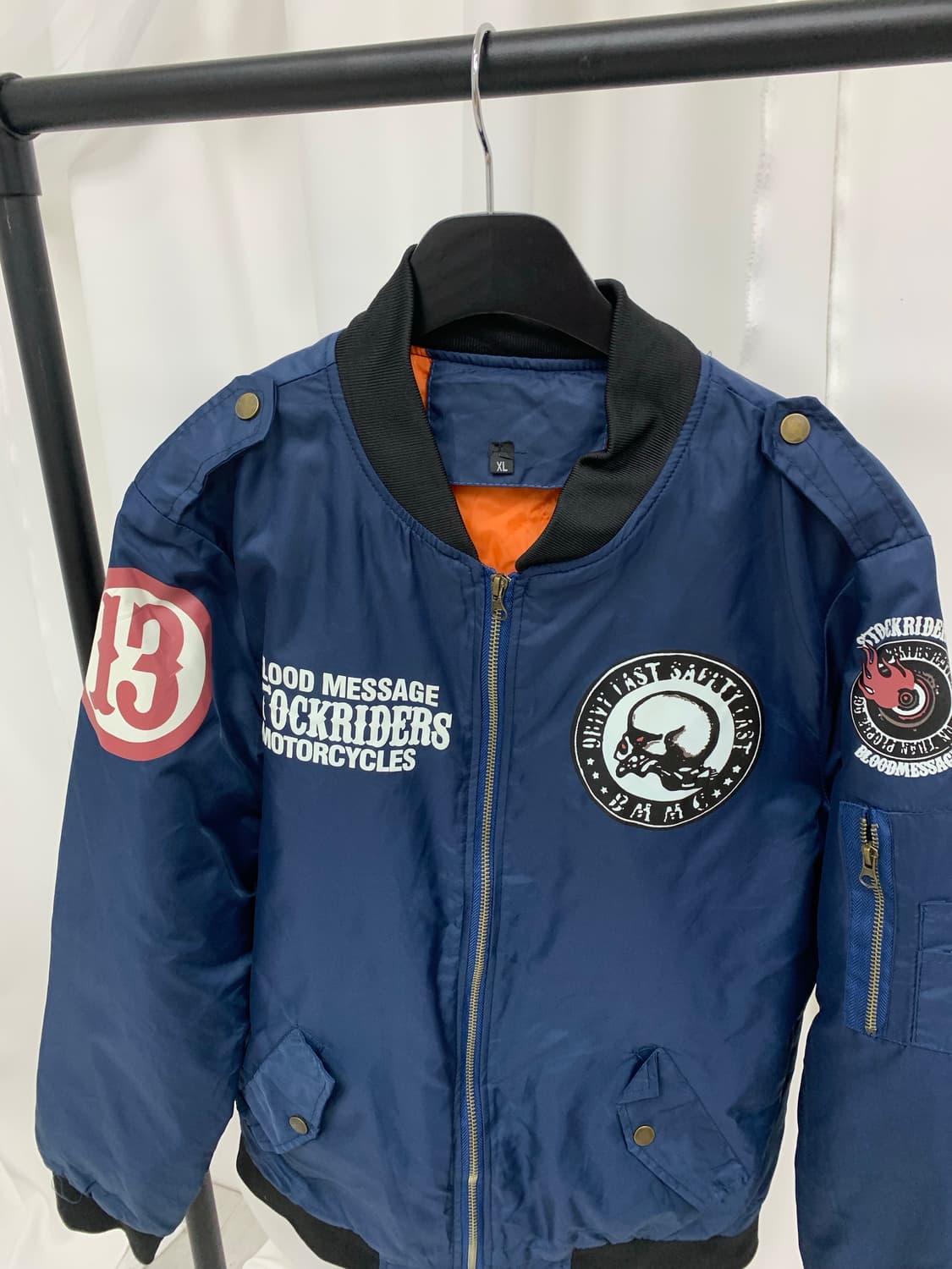 Skull punk bomber jacket 상품이미지3