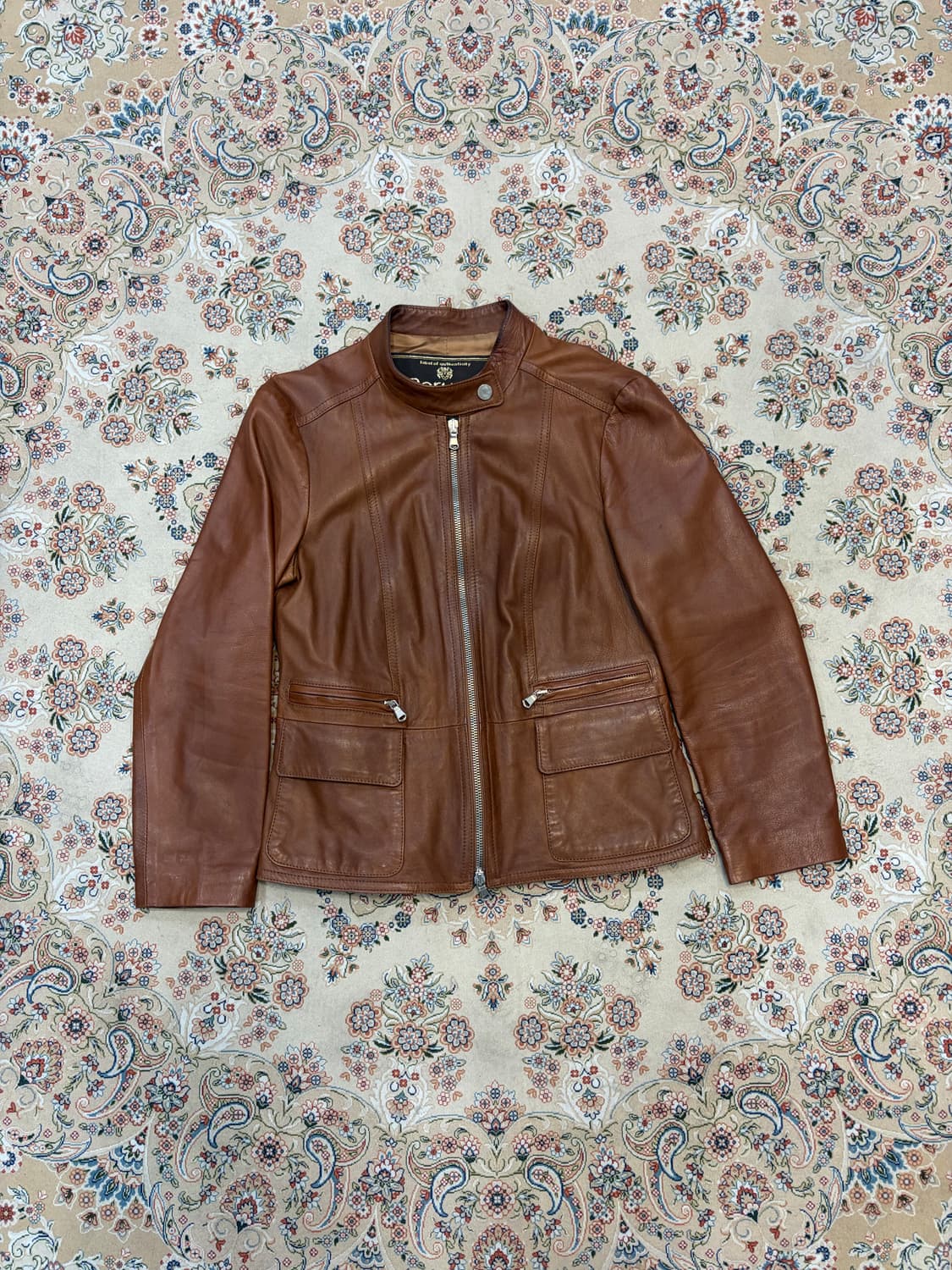 이태리 빈티지 바이커 램스킨 자켓 상품이미지1