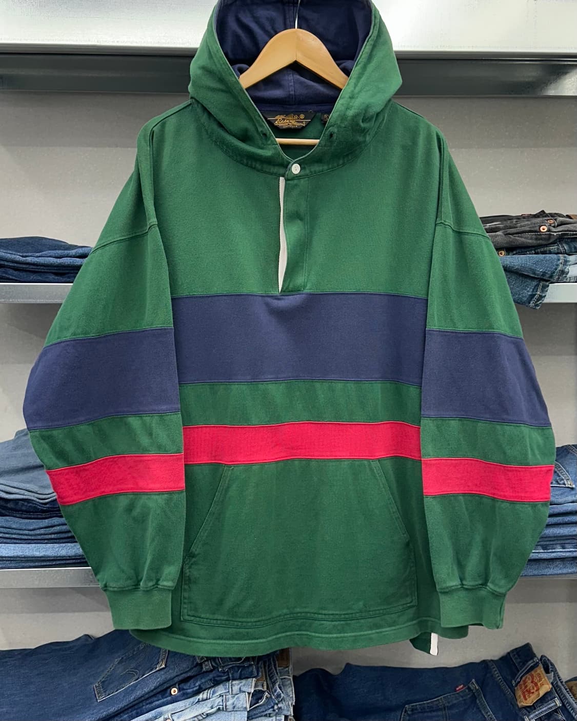 (L)에디바우어 후드 럭비티-M1811 상품이미지1