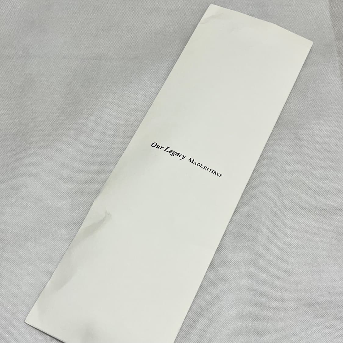 아워레가시 26ss 레더 넥타이/블랙 상품이미지5