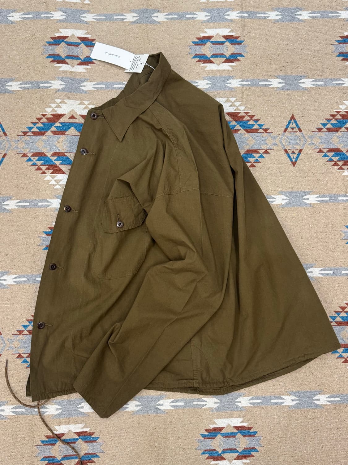 [S][100] 나나미카 코튼 울 덱 셔츠 코요테 상품이미지6