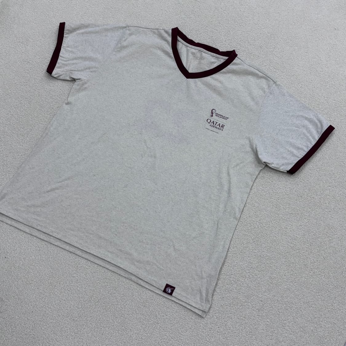 L 카타르항공 브랜드 반팔 티셔츠 0325E 상품이미지1