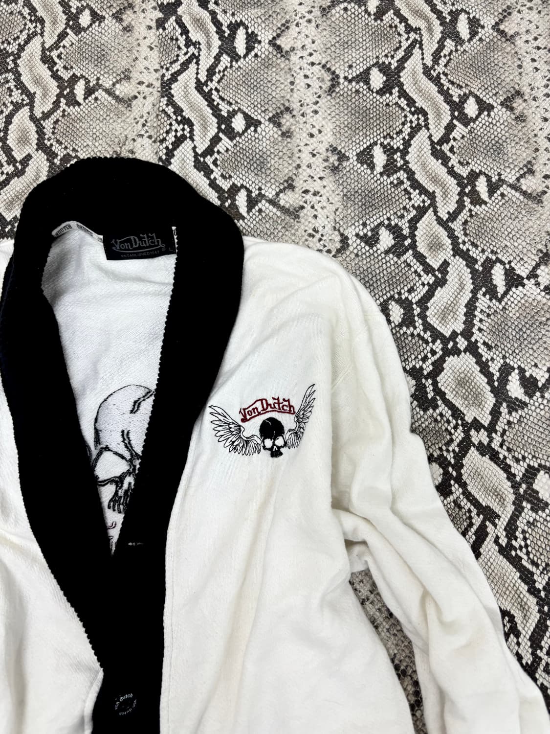 “Vondutch” Skull&Wings Back Print Punk  상품이미지5
