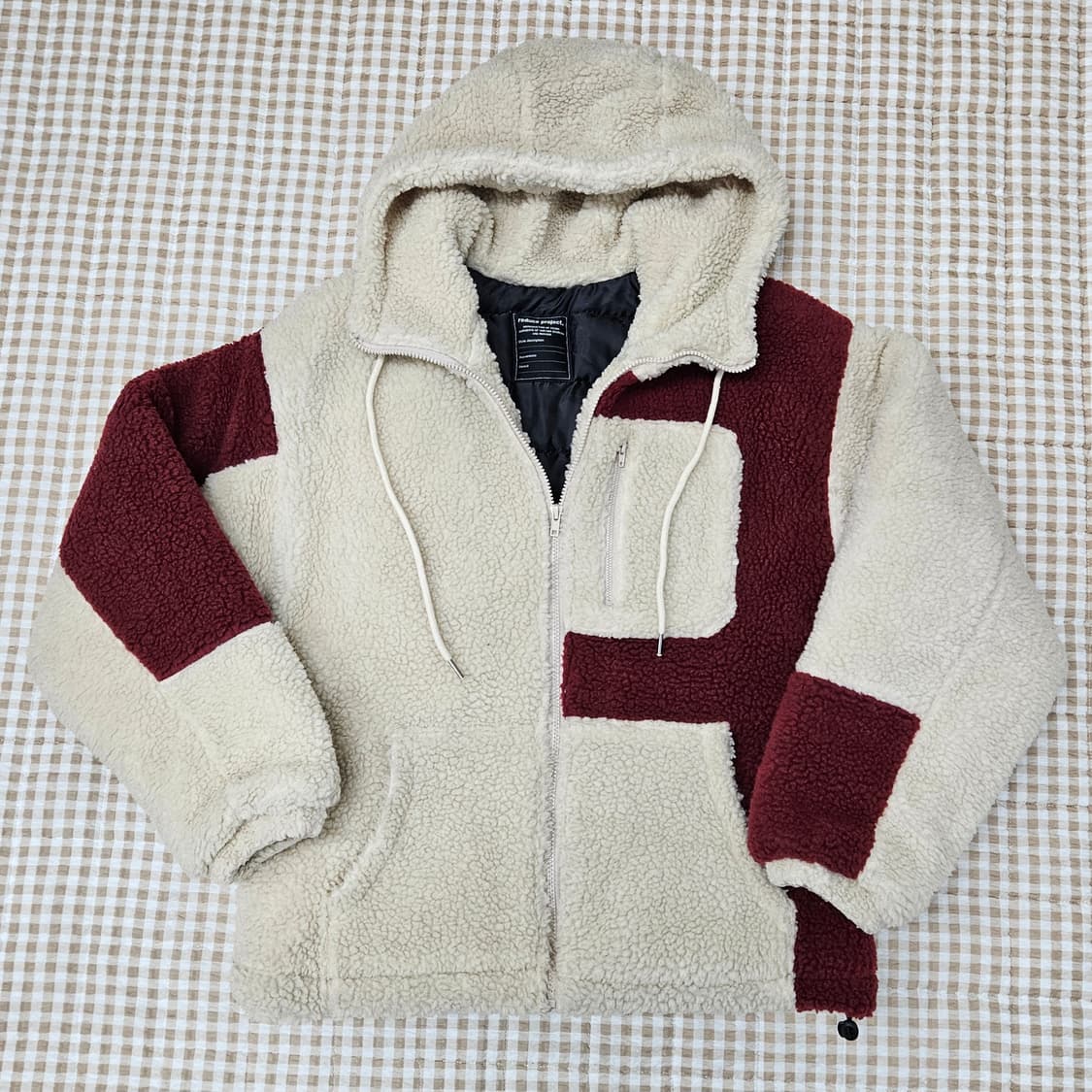 오버핏 플리츠 후드집업 자켓 남자100 상품이미지2