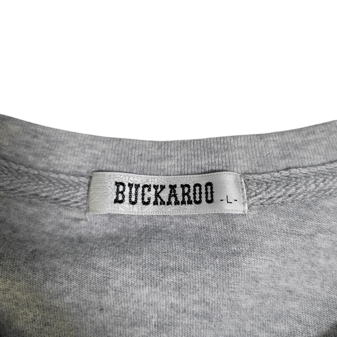 버카루 빈티지 프린팅 그레이 롱슬리브 상품이미지2