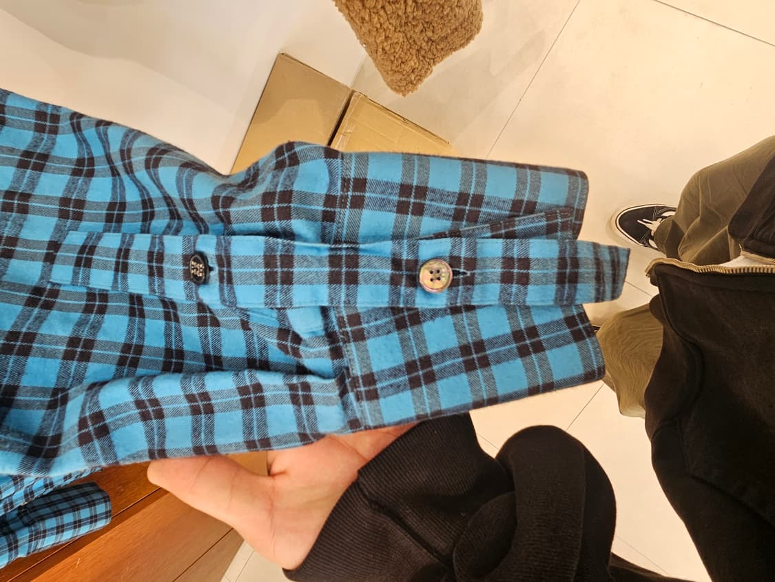 우영미 체크셔츠 판매합니다44사이즈 상품이미지3