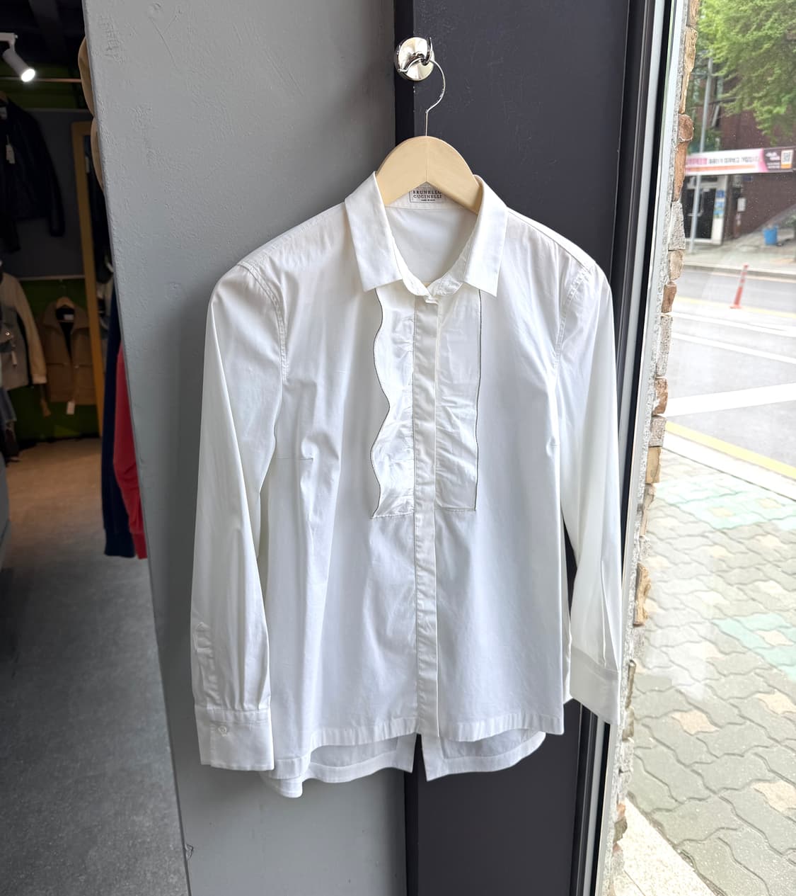 .M/ 브루넬로쿠치넬리 셔링 화이트 셔츠 상품이미지2