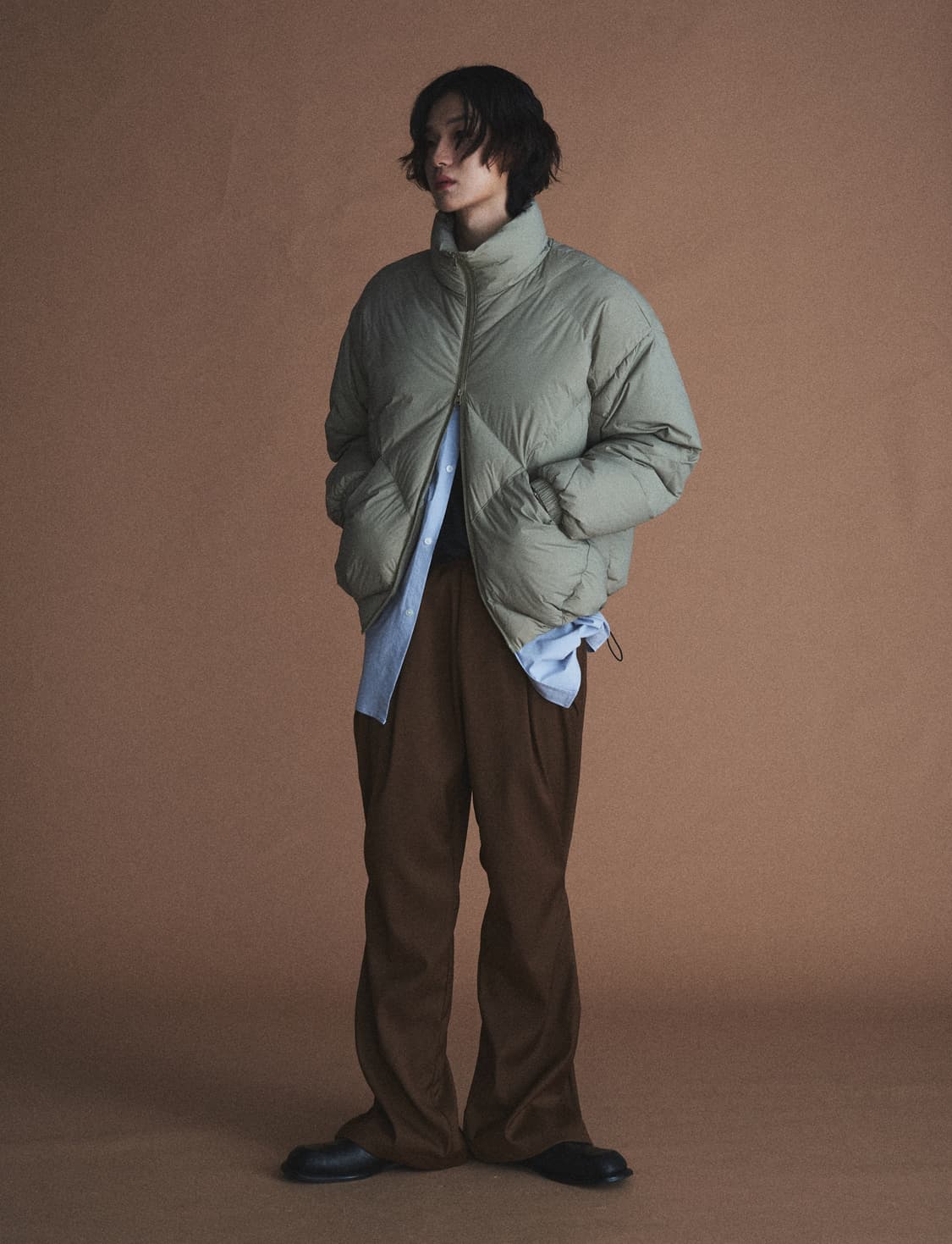 코드 Cord 패딩 베이지 L사이즈 상품이미지3