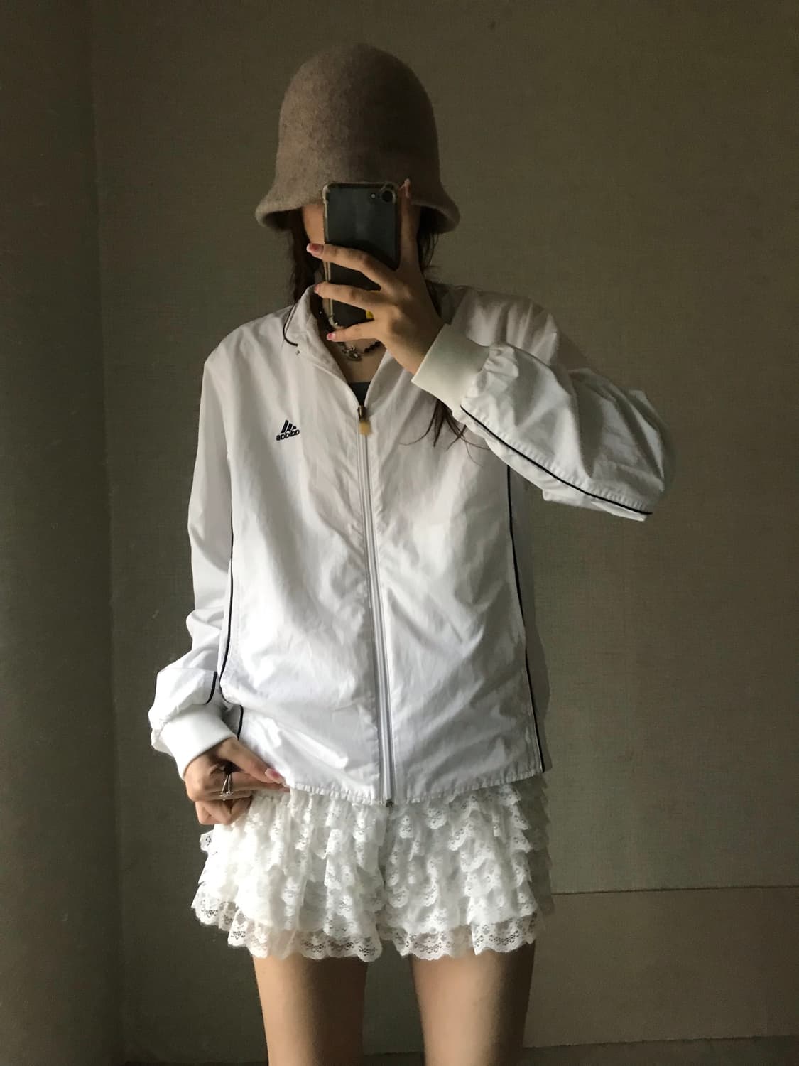 아디다스 00s 화이트 바람막이 상품이미지4
