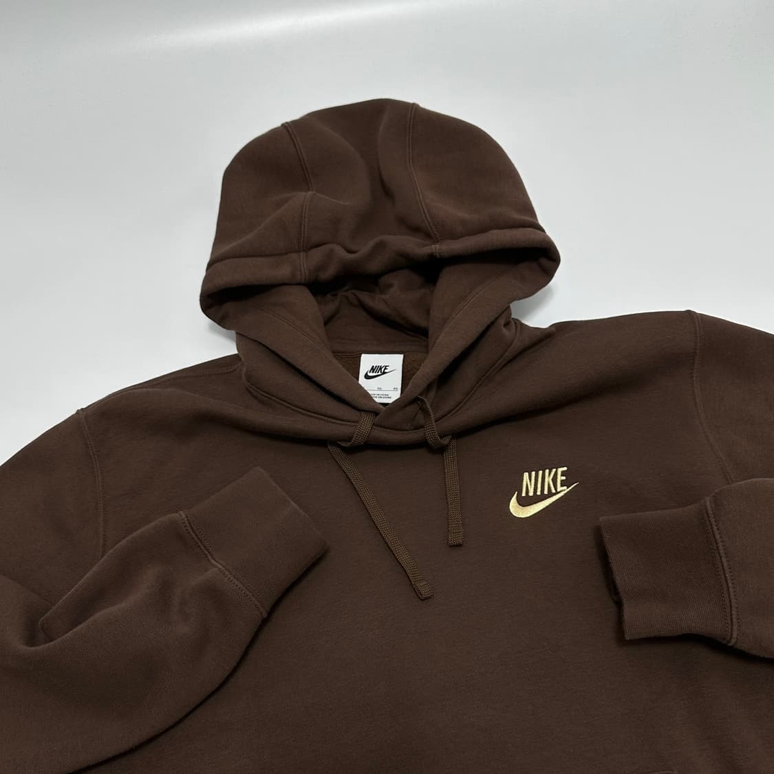 나이키 스우시 백로고 풀오버 후드티 (브라운) 상품이미지3