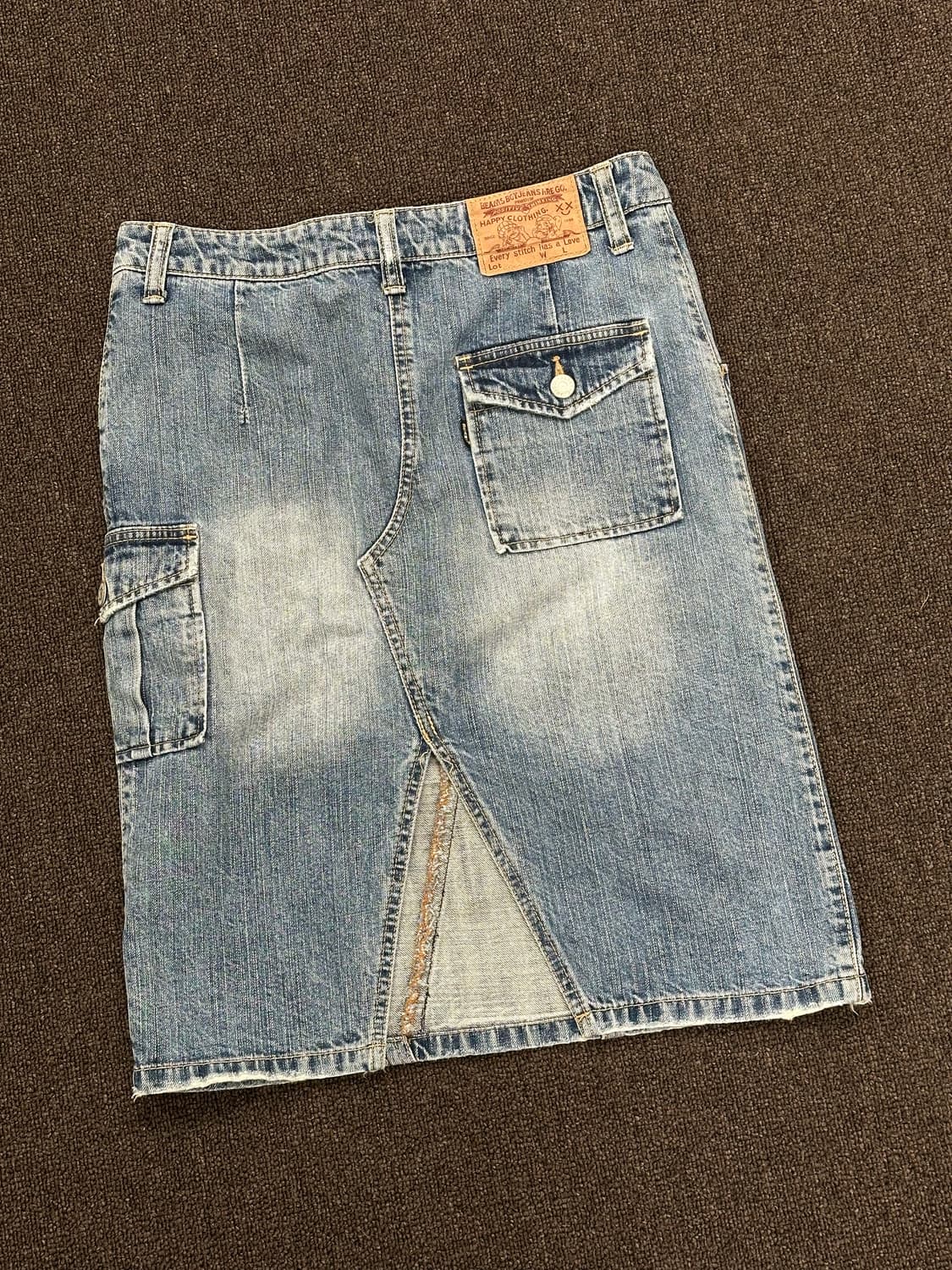 L)BEAMS BOY WEAR 빈티지 데님 스커트 상품이미지3