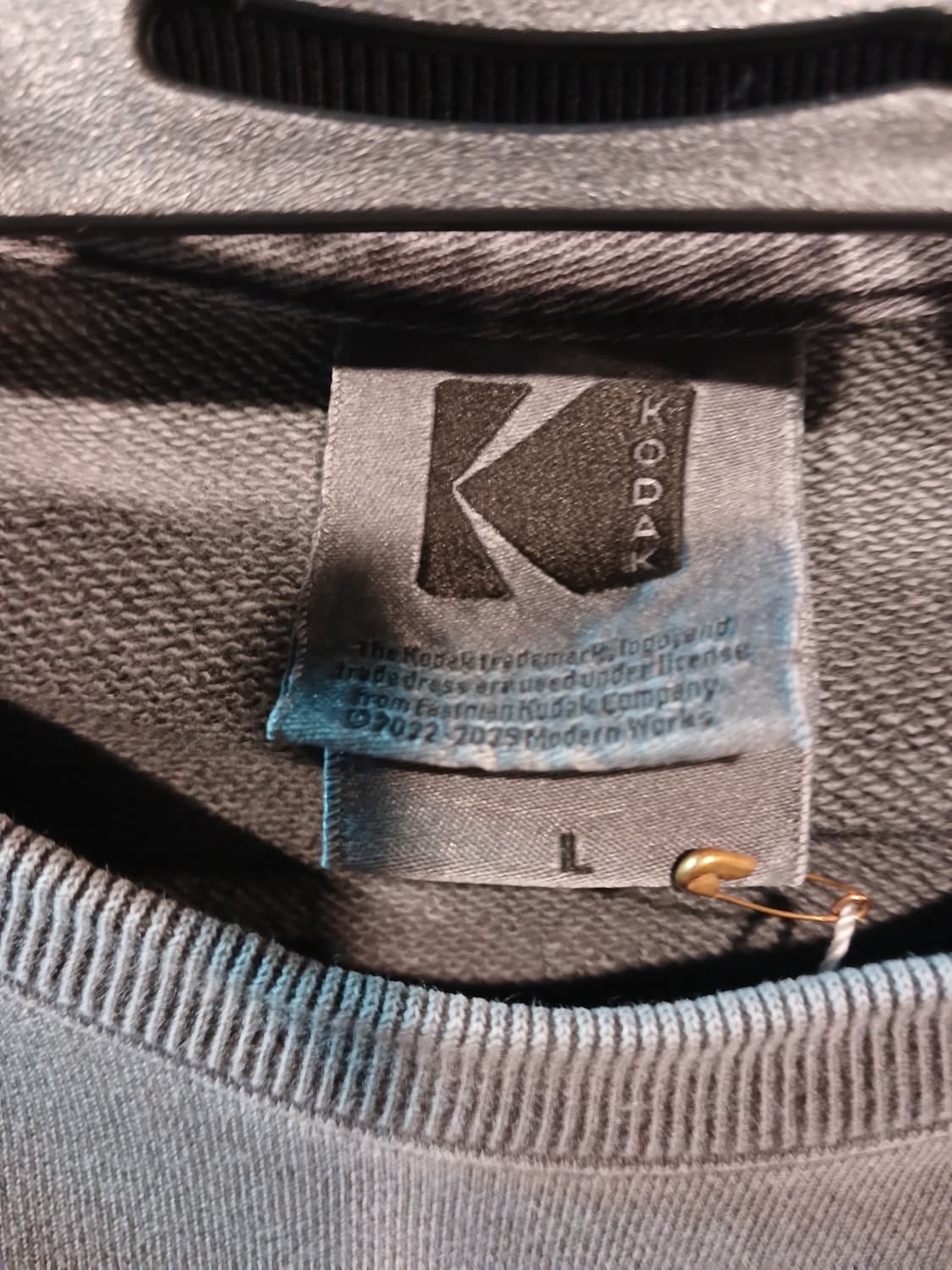 코닥 로고 빈티지 워싱 맨투맨 상품이미지3