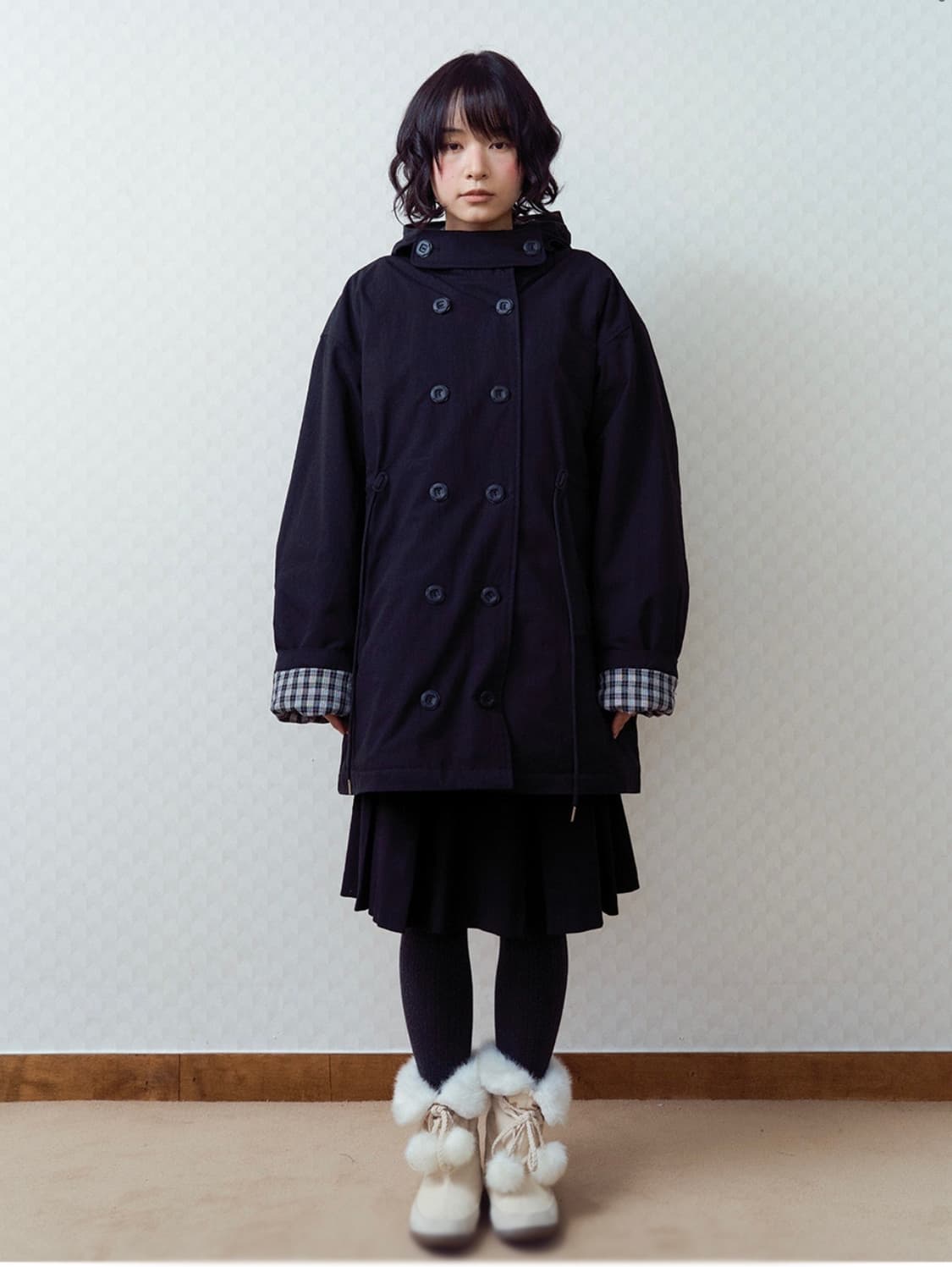 구해요) 오피쉬 야상 패딩 카키/블랙 상품이미지2