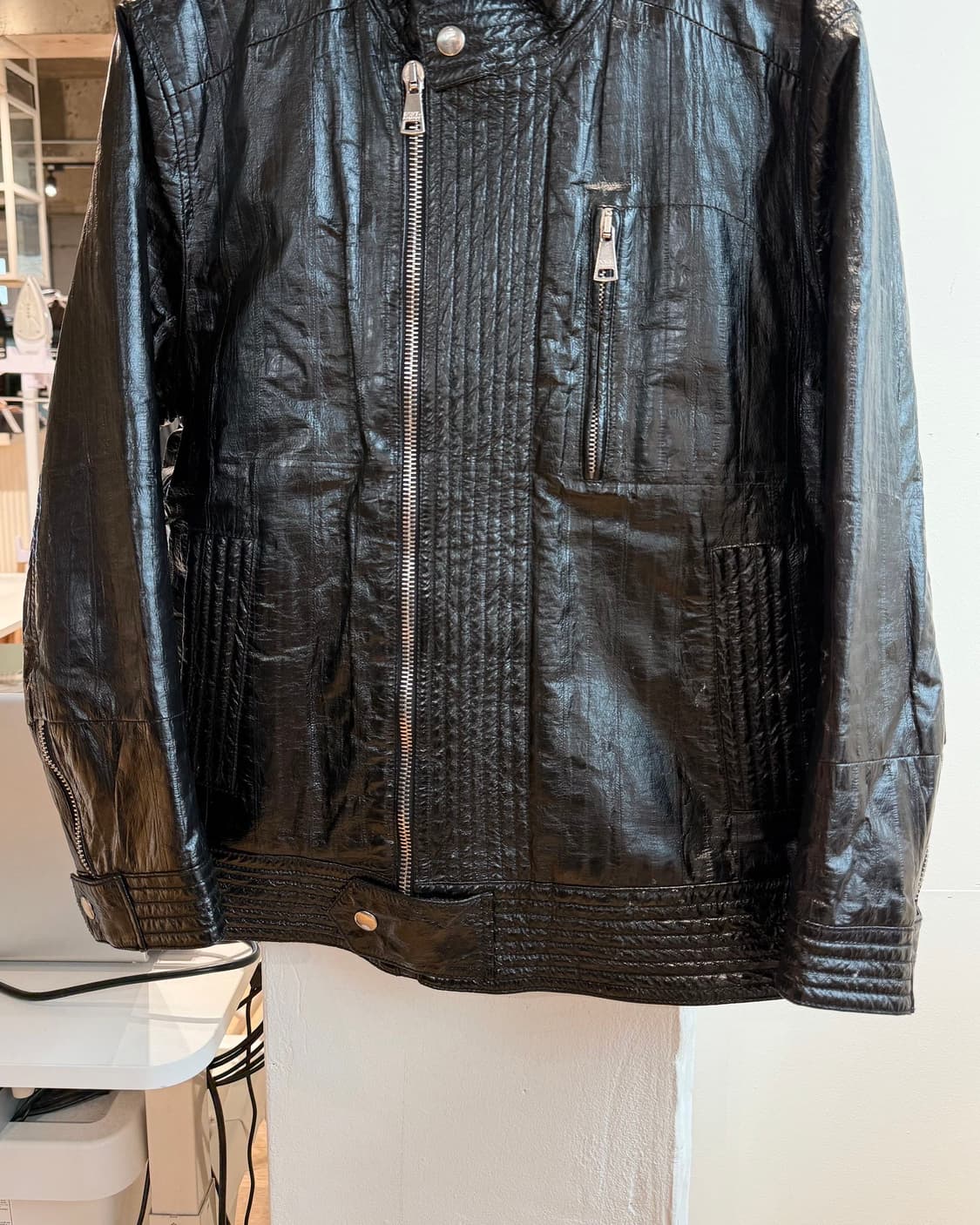 돌체앤가바나 블랙 일 스킨 바이커 자켓  상품이미지6