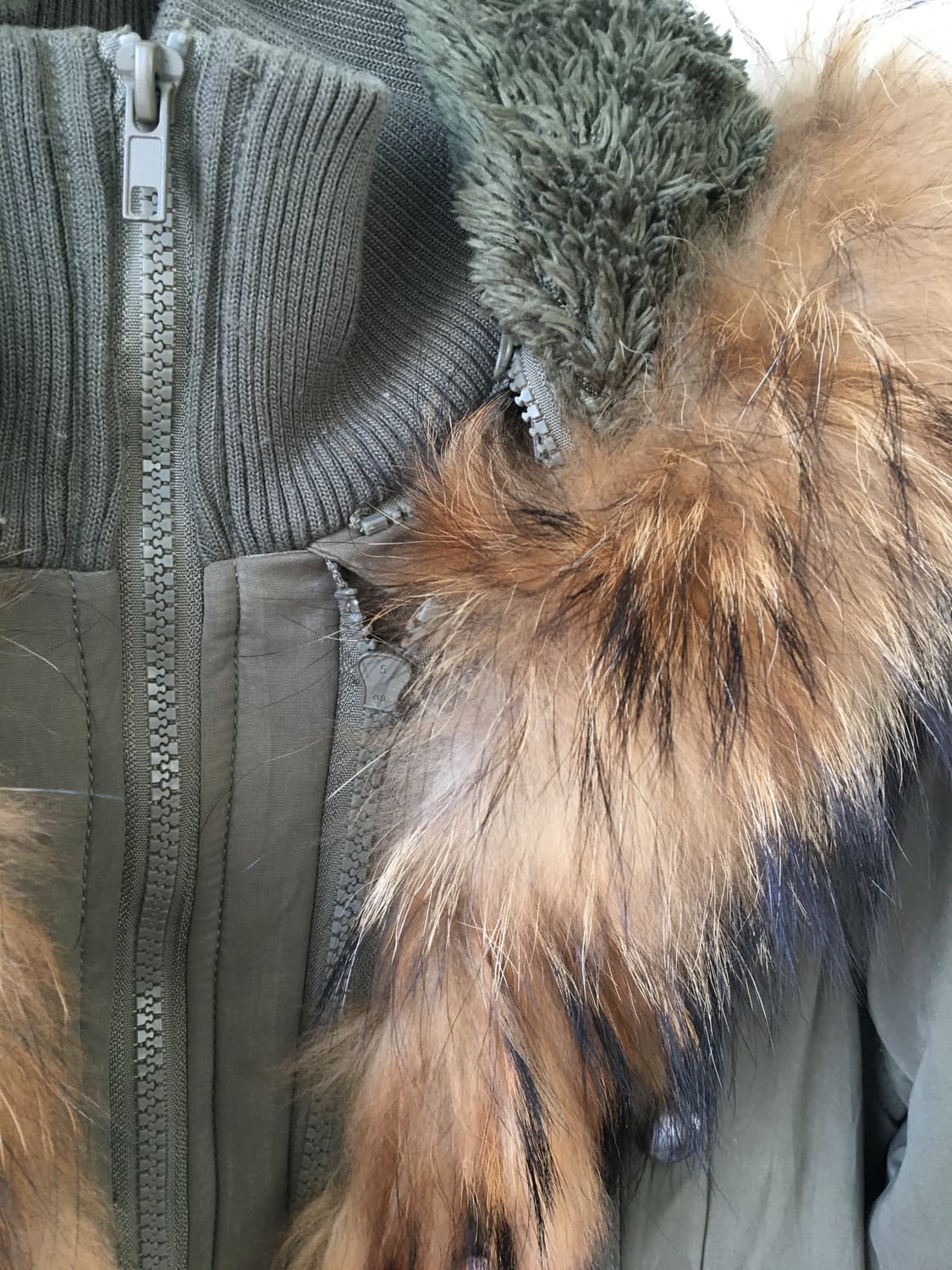 Raccoon fur trimming hood jacket 상품이미지7