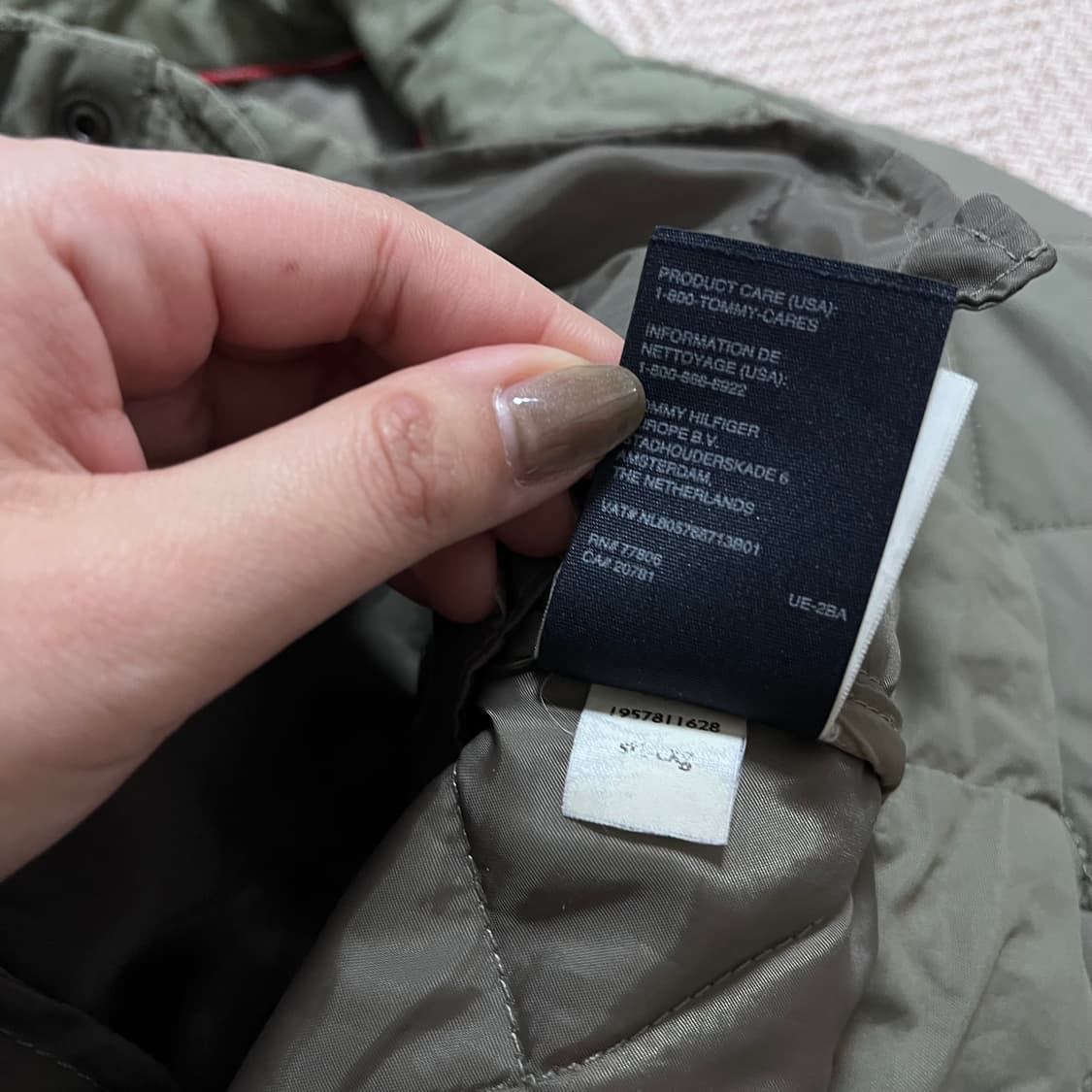 [정품] 타미 카키 퀄팅 점퍼 [ M ] 상품이미지7