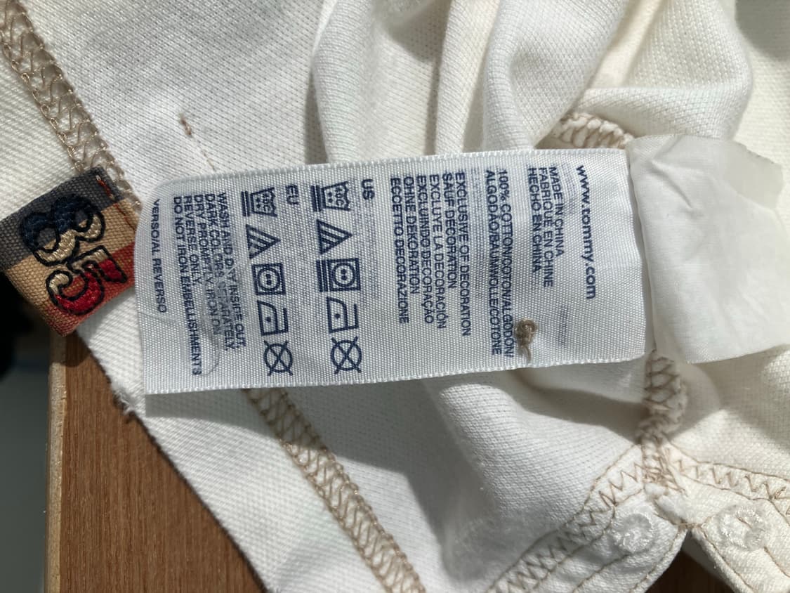 Tommy Hilfiger 79 백패치 퀼팅 카라 반팔 티셔츠 L 상품이미지7