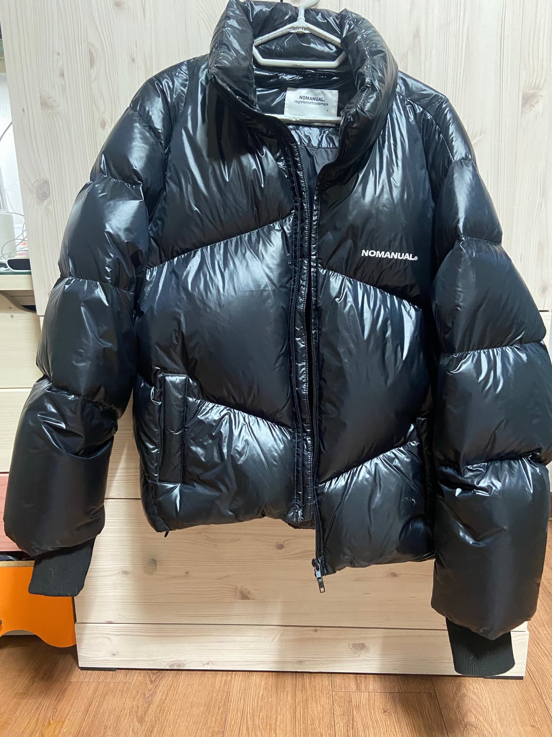 [m]노매뉴얼 스카디 글로시 덕다운 패딩 블랙 상품이미지2