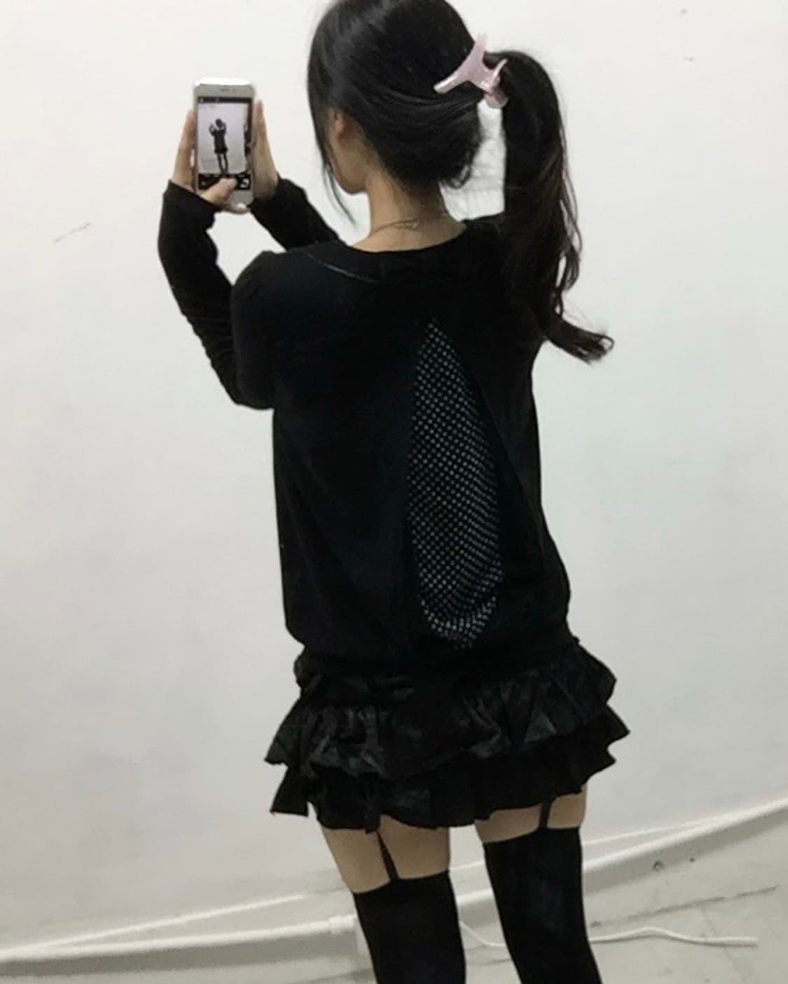 [SORRIDERE] 소리데레 공겜여주 로걀 도트 블라우스 상품이미지1