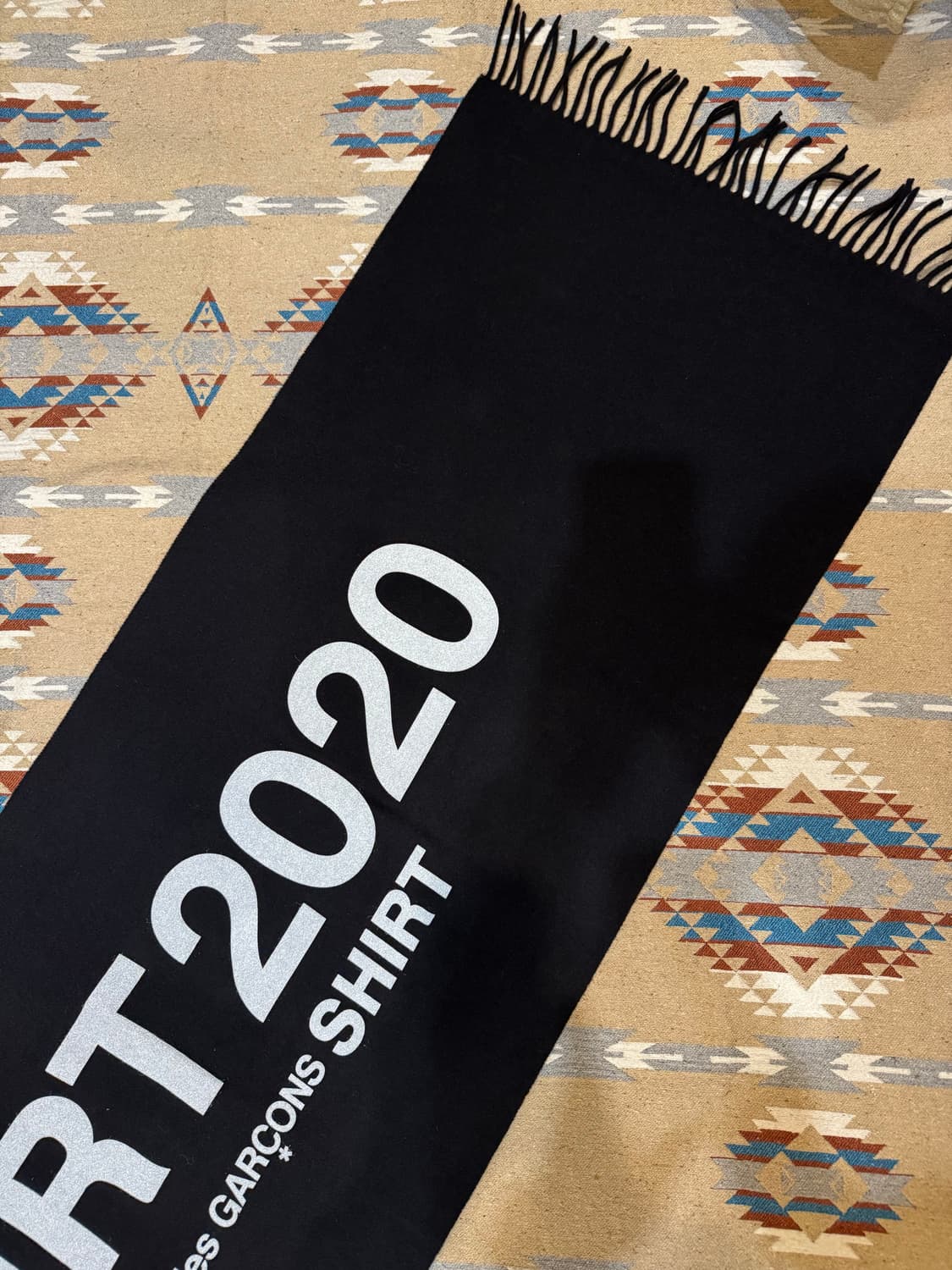 [OS] 꼼데가르송 셔츠 로고 울 케시미어 머플러  상품이미지3