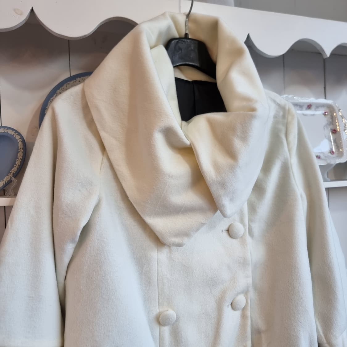 일본 빈티지 더블버튼 하프코트 상품이미지2