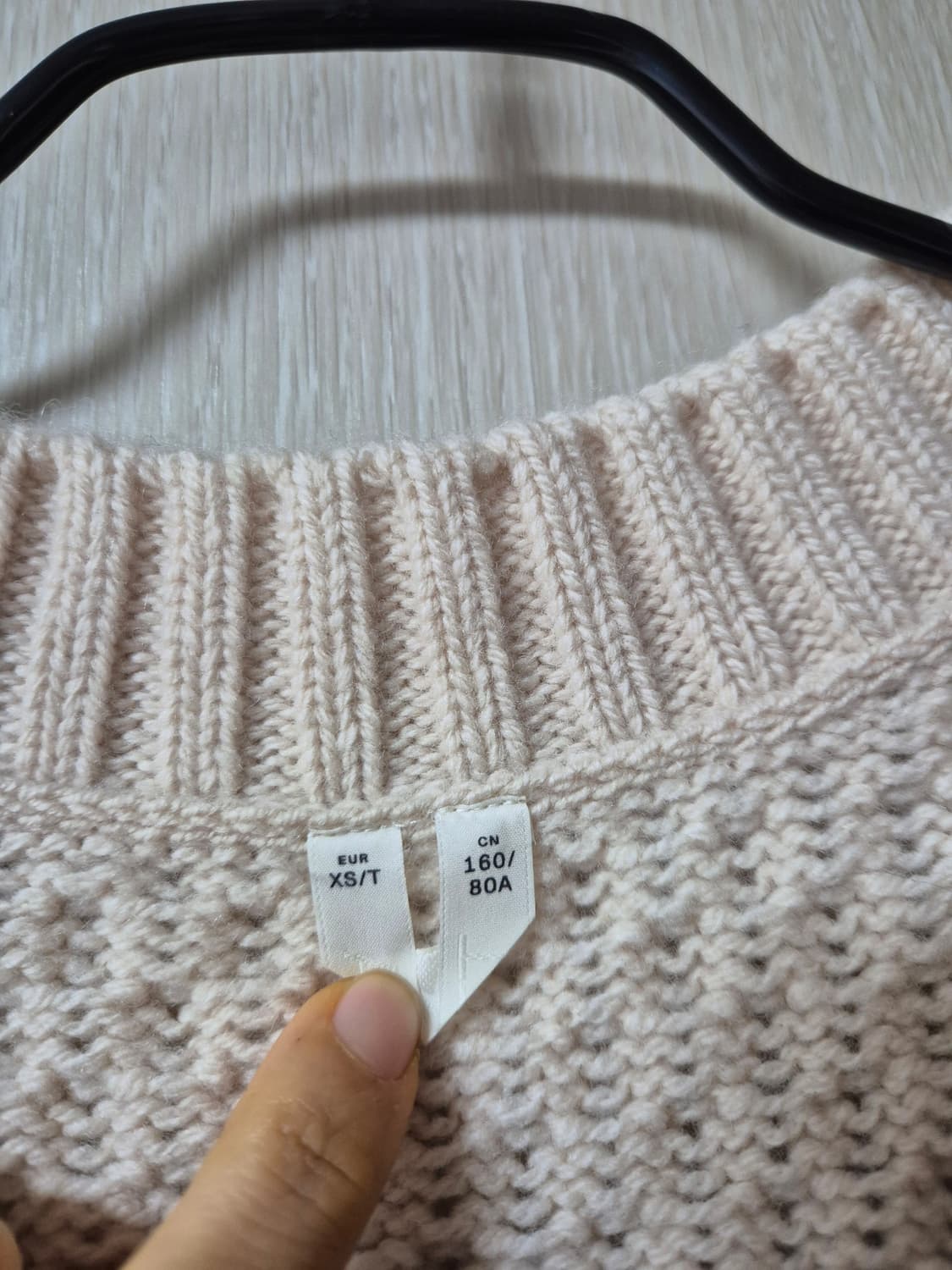 아르켓 케이블 니트 베스트 오버핏 조끼 xs 상품이미지3