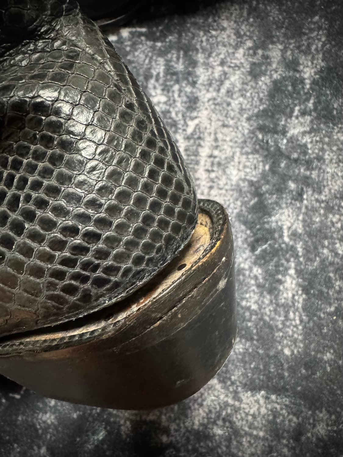 Python Detail Black Boots 상품이미지2