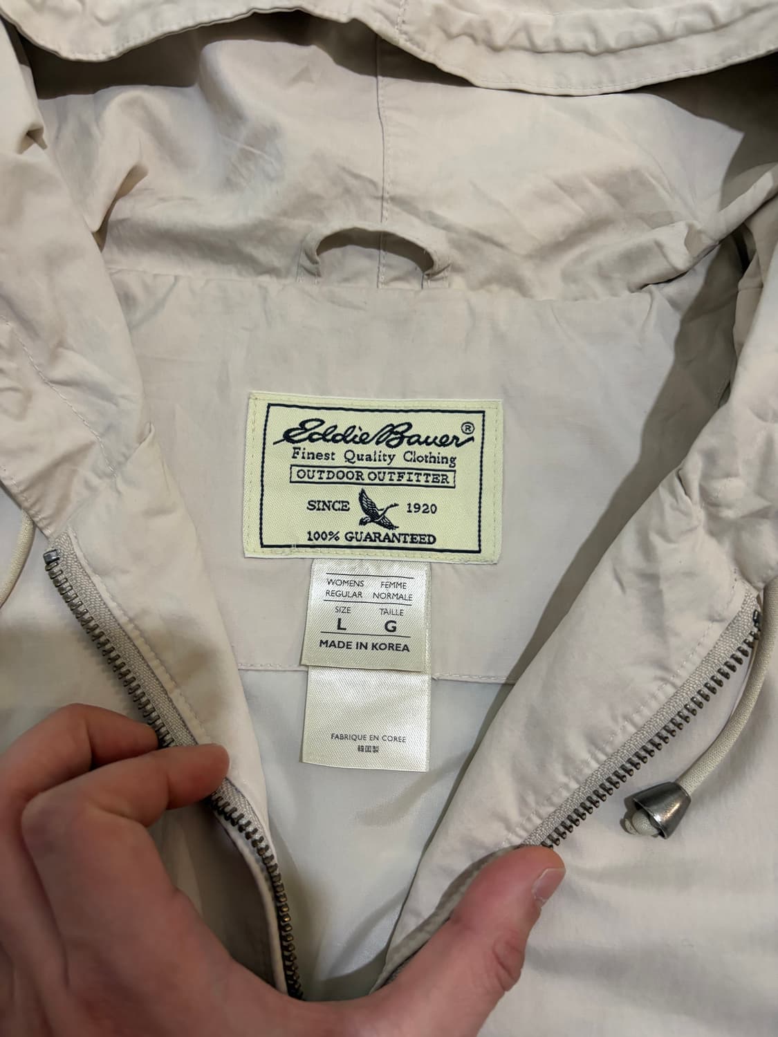 여성L) 에디바우어 후드 바람막이 레인자켓 상품이미지5