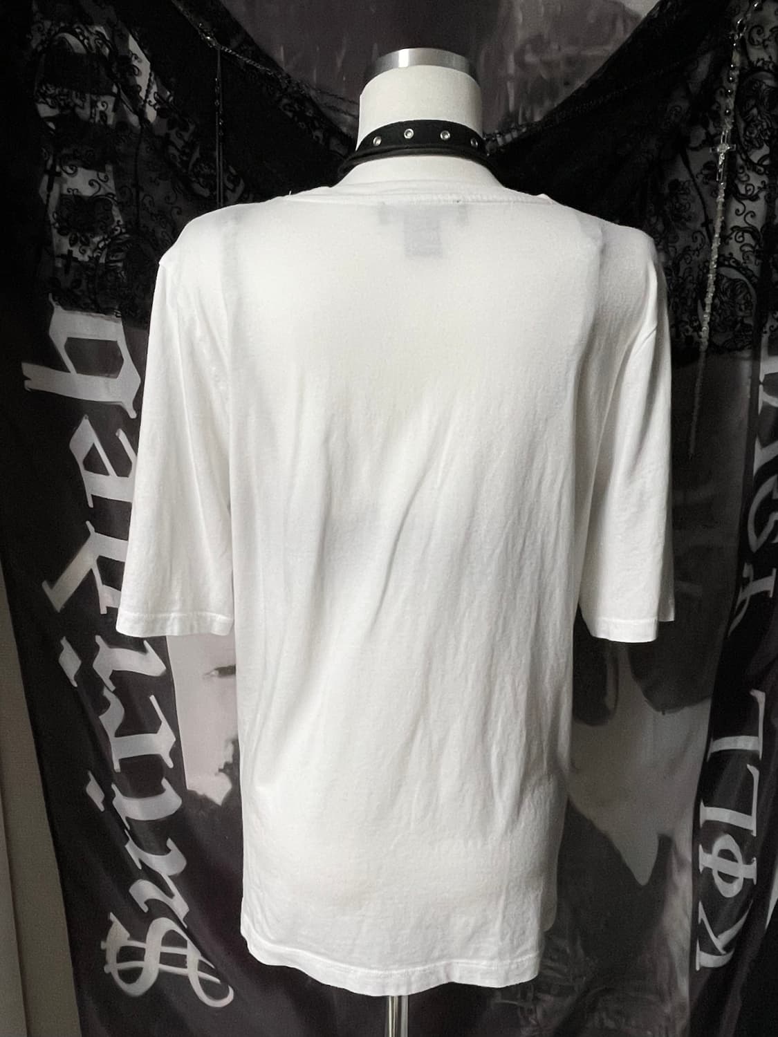 DKNY 00s 글리터반팔티셔츠오버핏 그런지유니섹스빈티지핀터펑크코르티스깔 상품이미지5