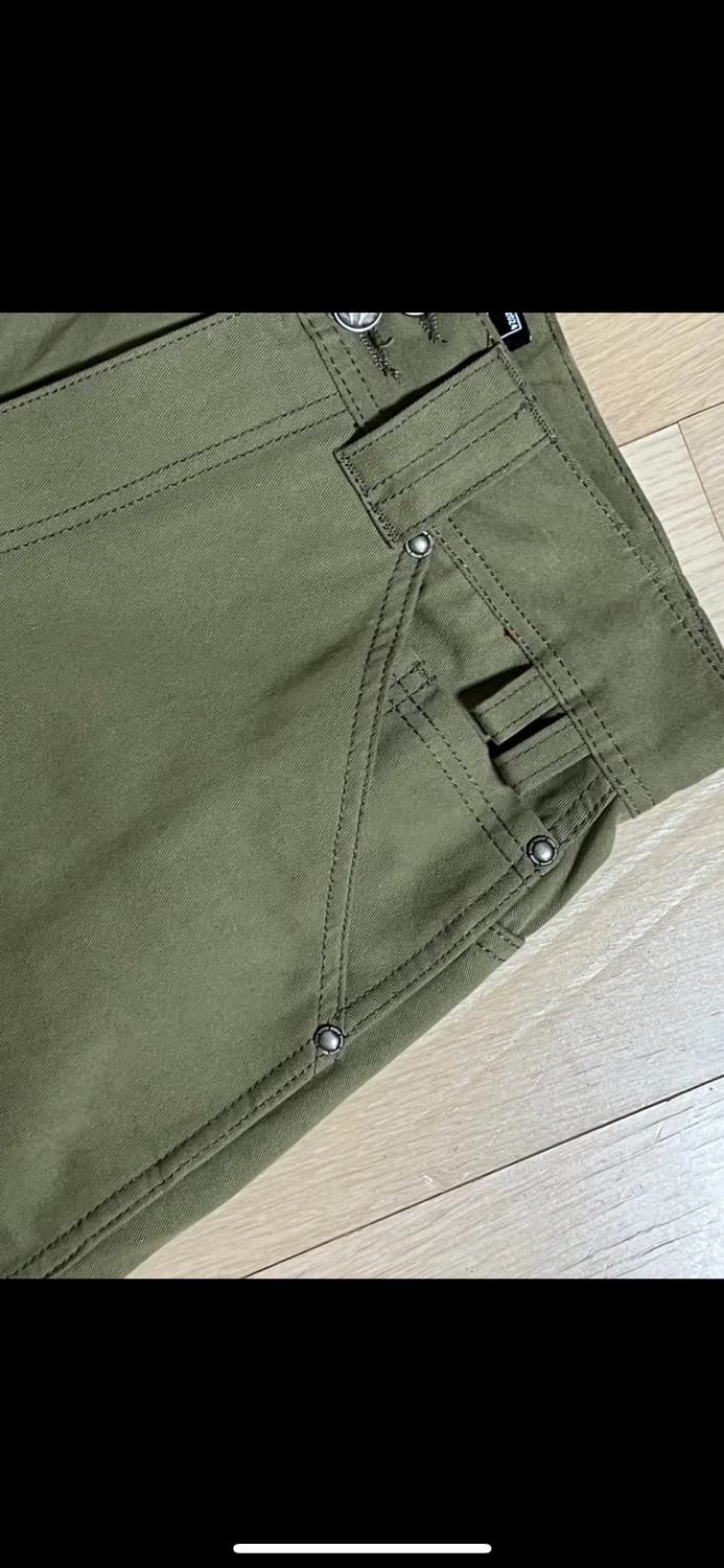 오퍼스0012 멜티드 코튼팬츠 카키 상품이미지6