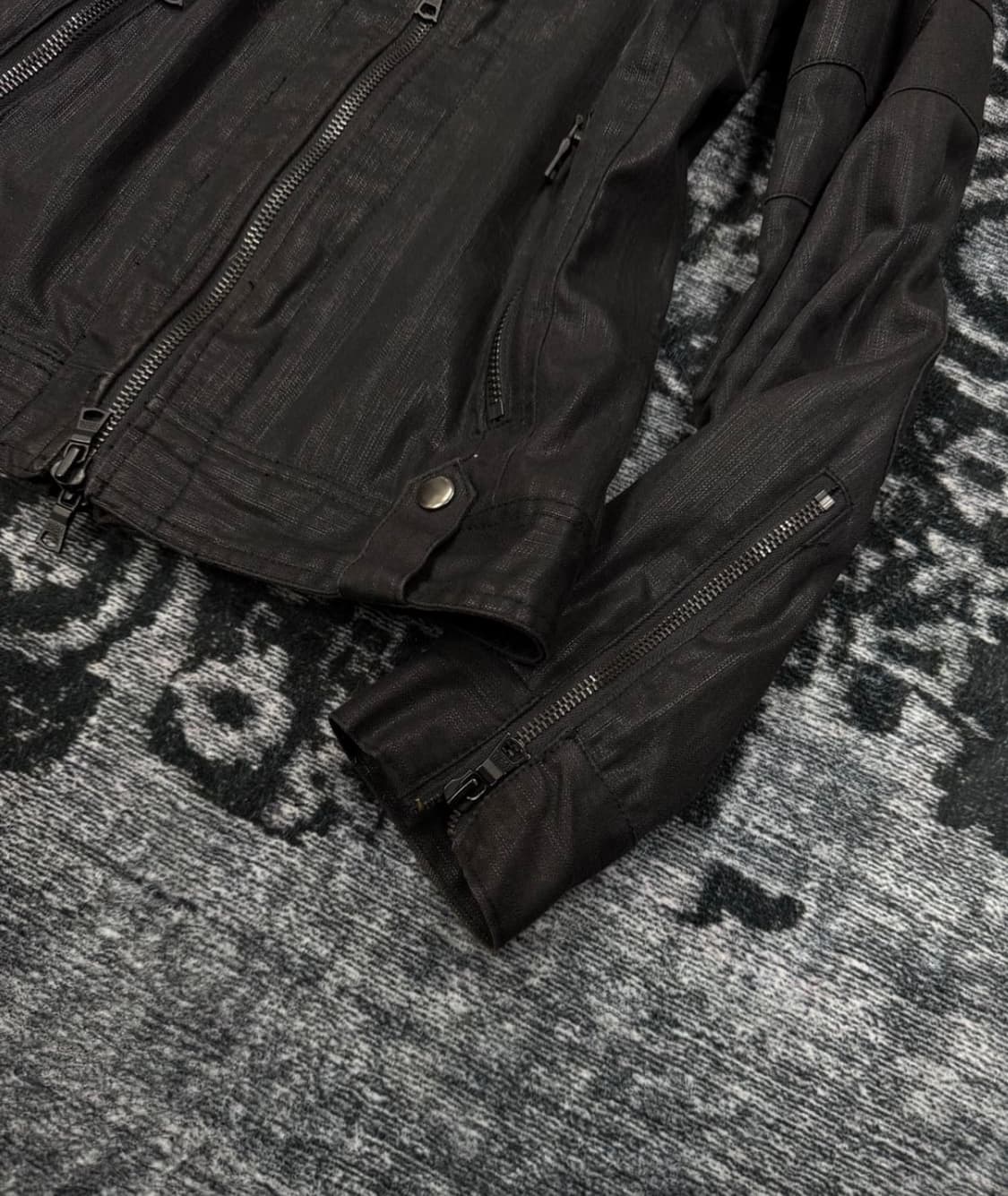 Fuga 00s archive coating biker jacket 상품이미지4
