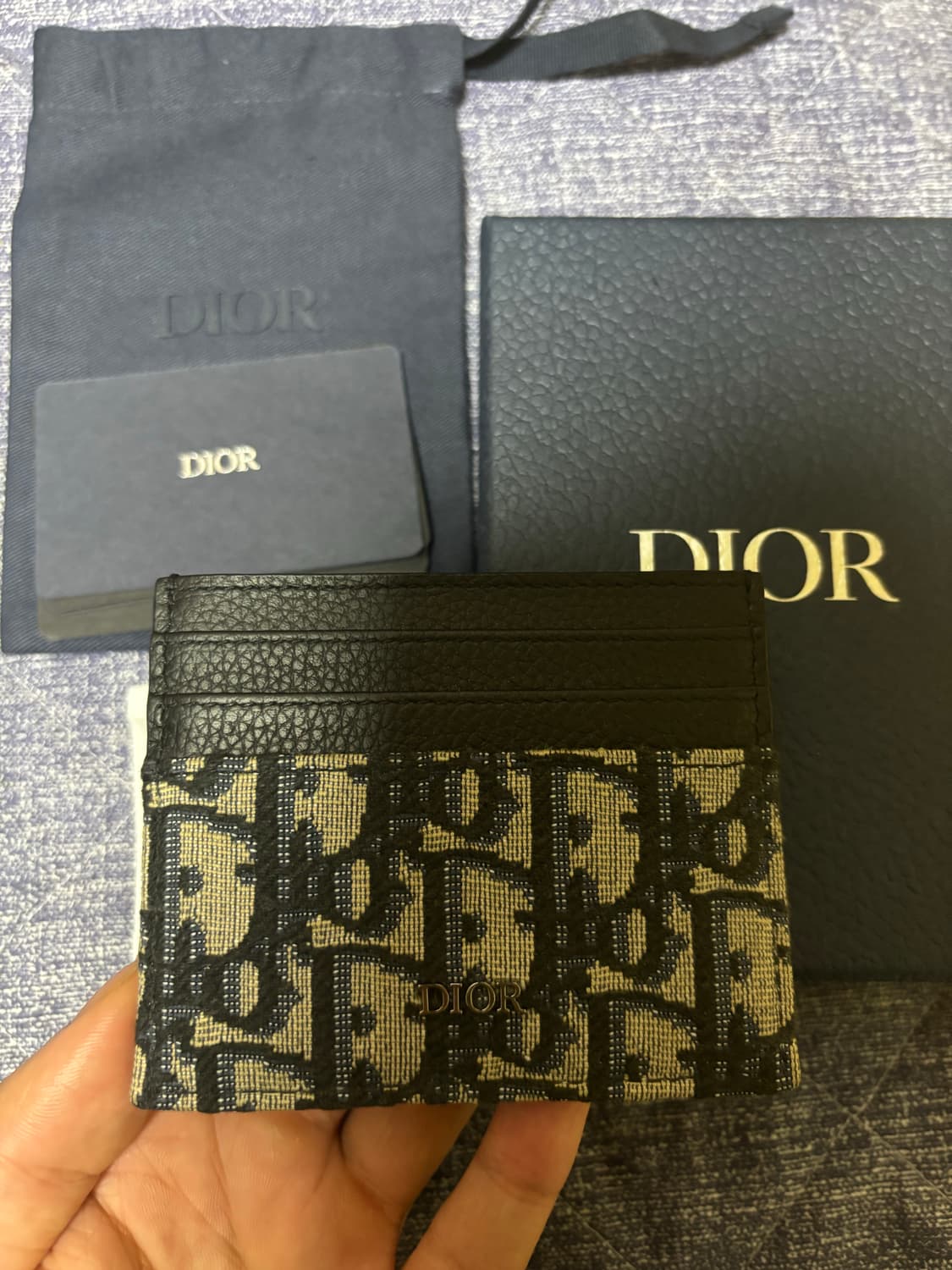 디올 오블리크 카드지갑 새상품급 상품이미지1