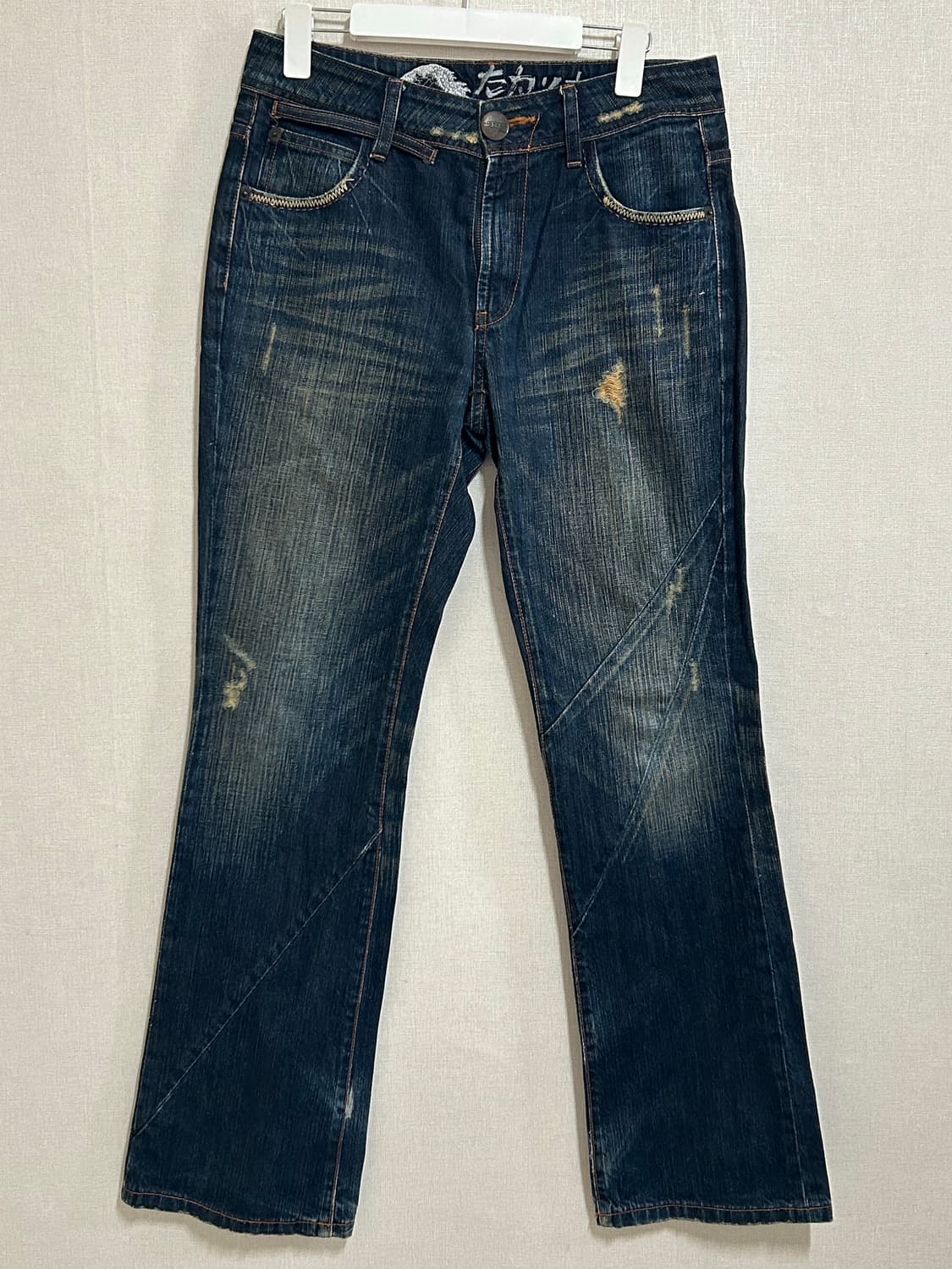 빅트레인 워싱 데미지 진 y2k 상품이미지2