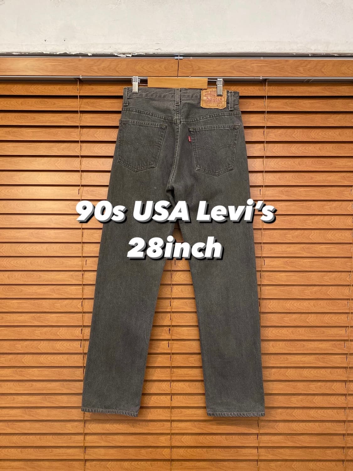 (28inch) 90s USA 리바이스 501xx 흑청 상품이미지1