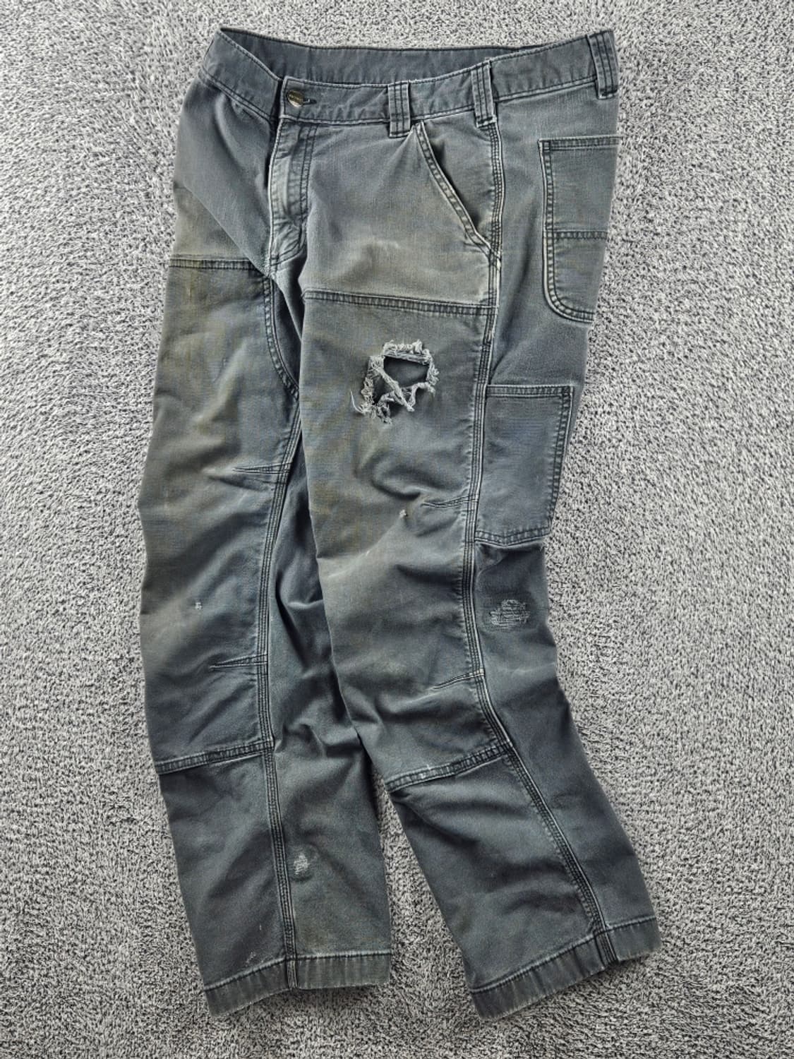 칼하트 리페어 코튼 더블니 워크 팬츠 ( 33X30 ) / 11056 상품이미지2