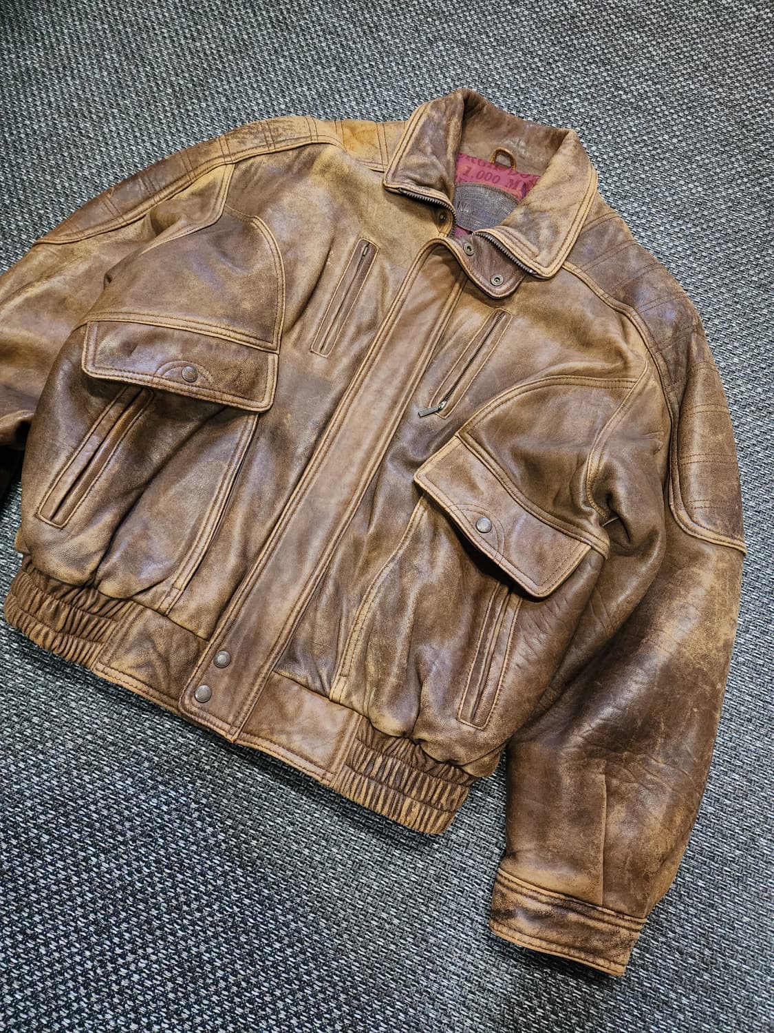 빈티지 리얼레더 가죽자켓  상품이미지10